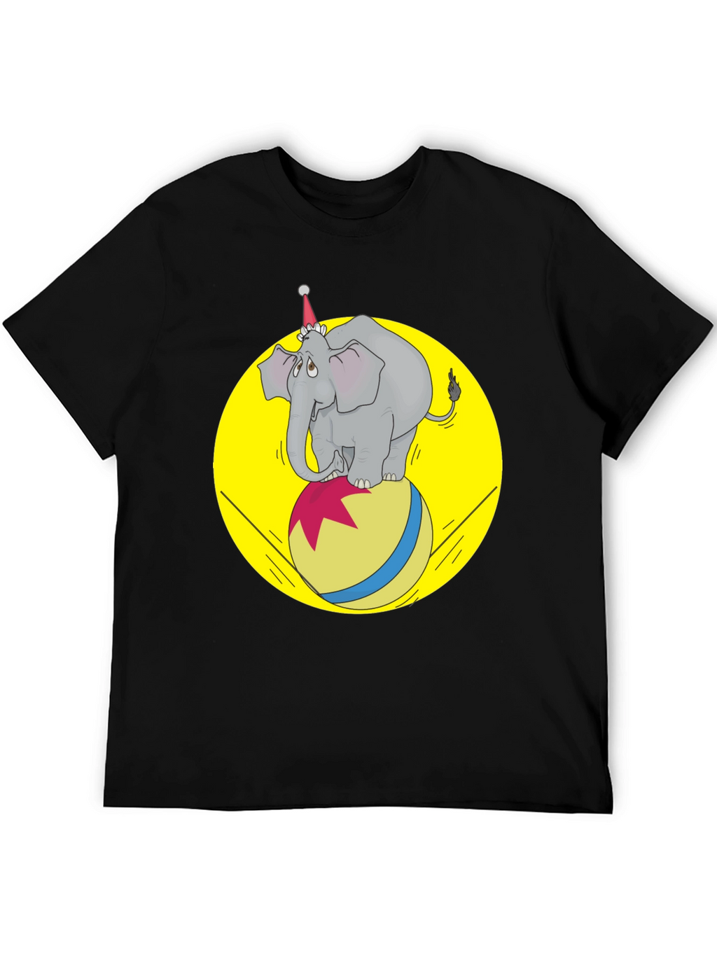 Circus Elephant T-Shirt - Novelty Graphic Tee