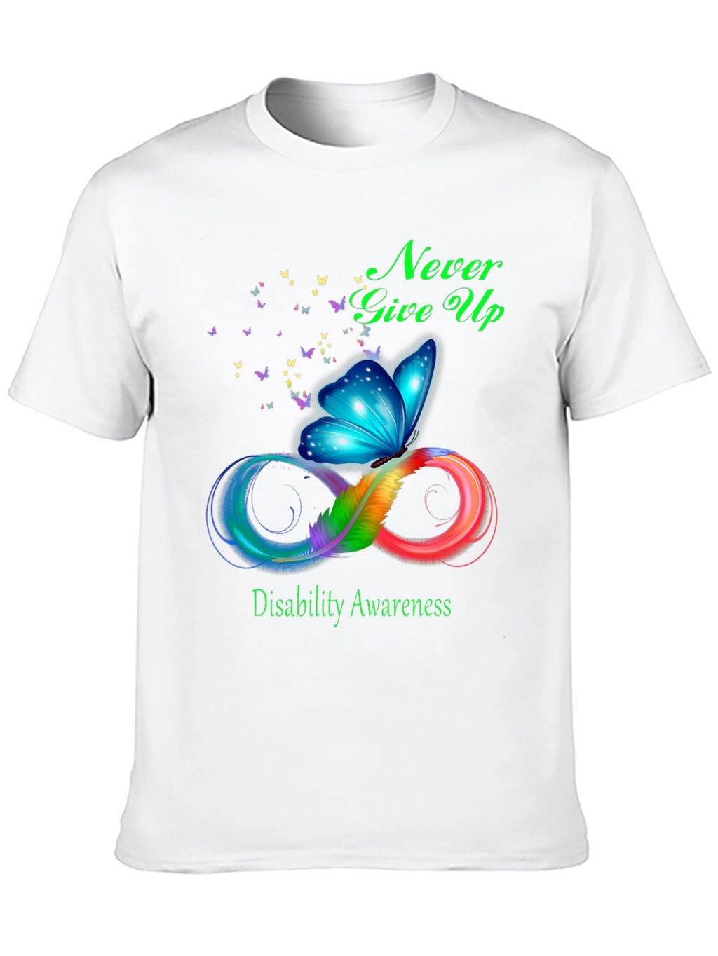 Disability Awareness Butterfly Infinity T-Shirt