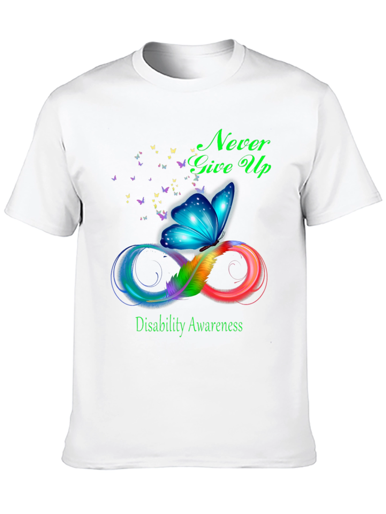 Disability Awareness Butterfly Infinity T-Shirt