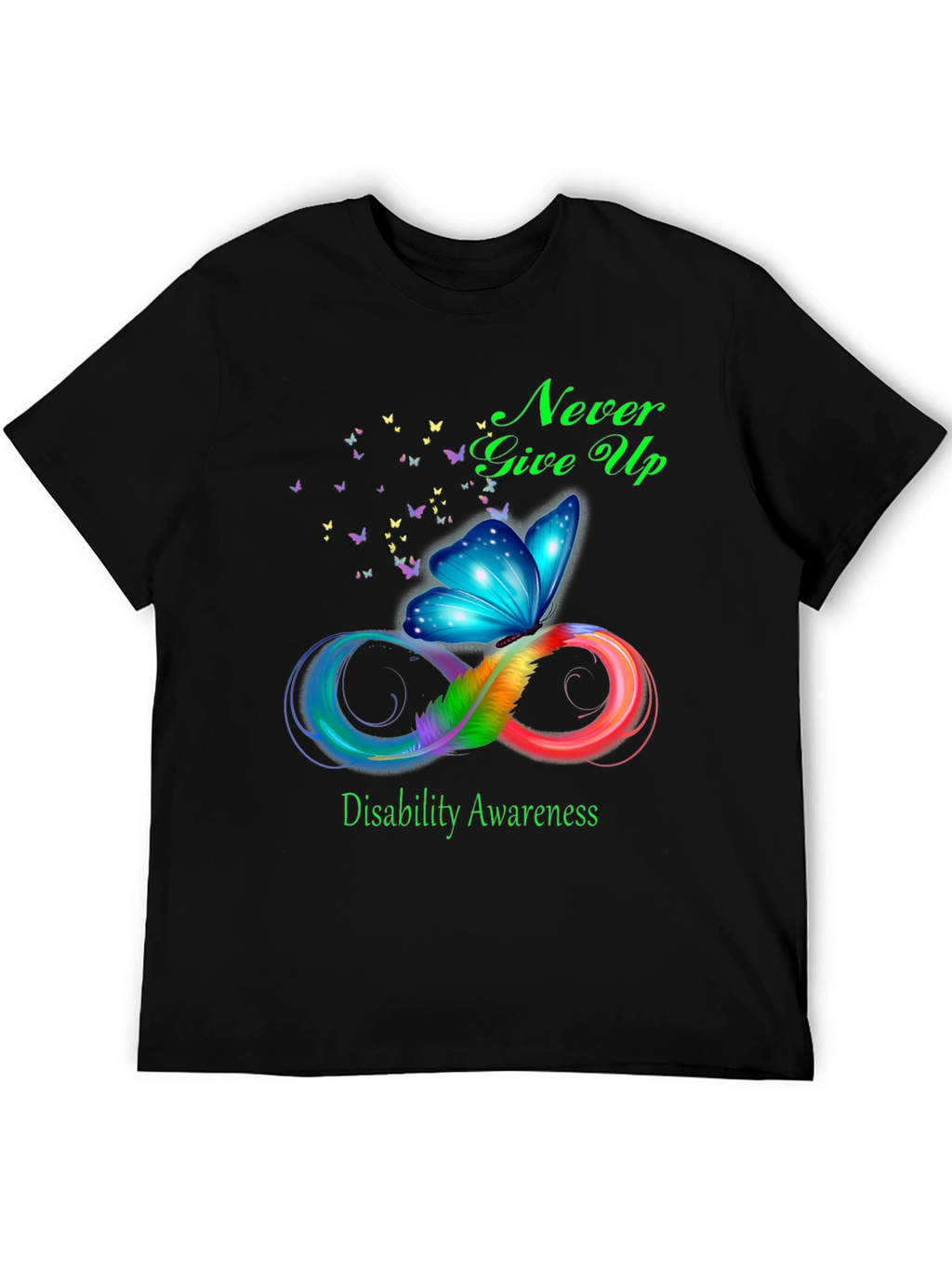 Disability Awareness Butterfly Infinity T-Shirt