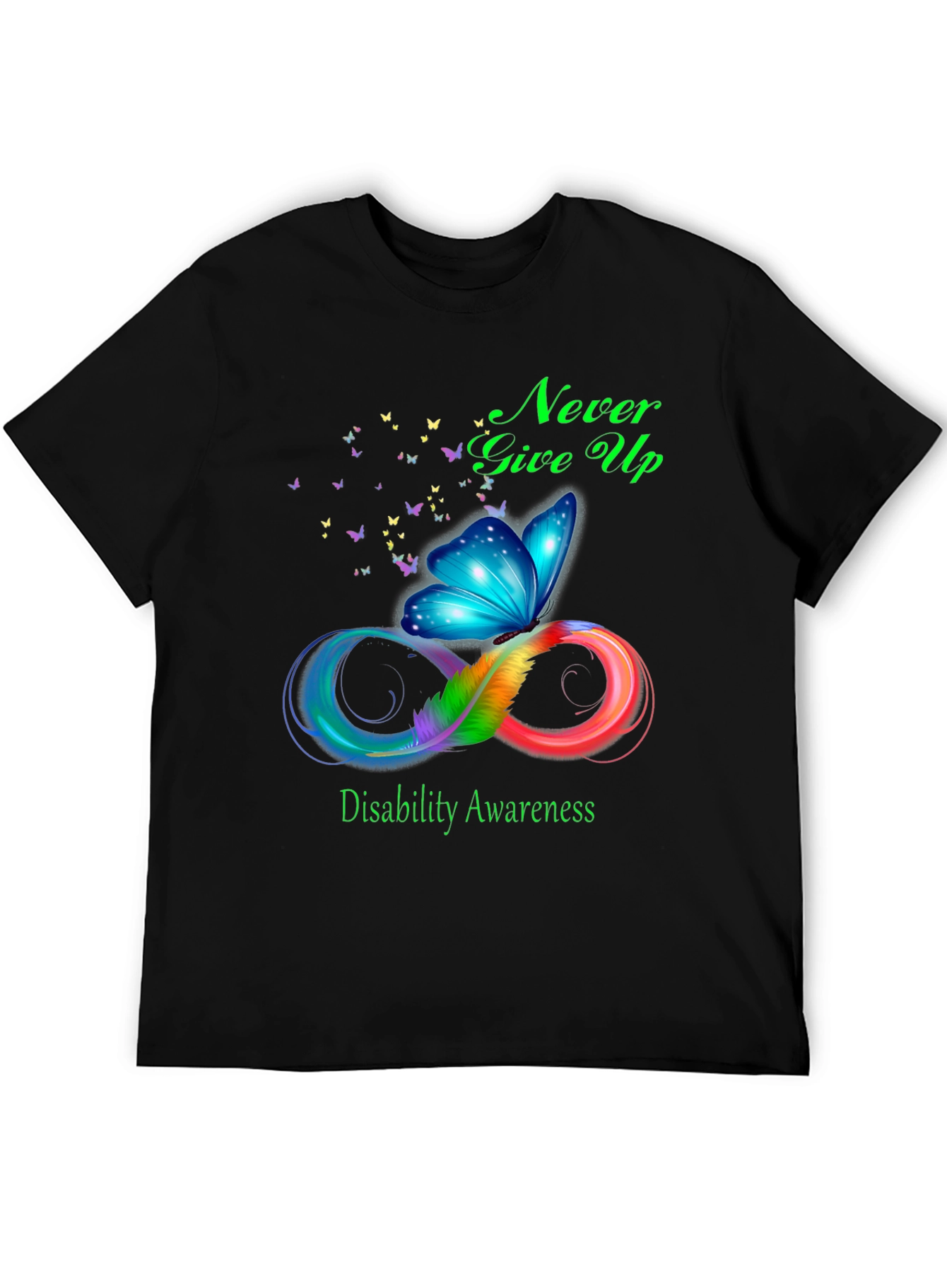 Disability Awareness Butterfly Infinity T-Shirt