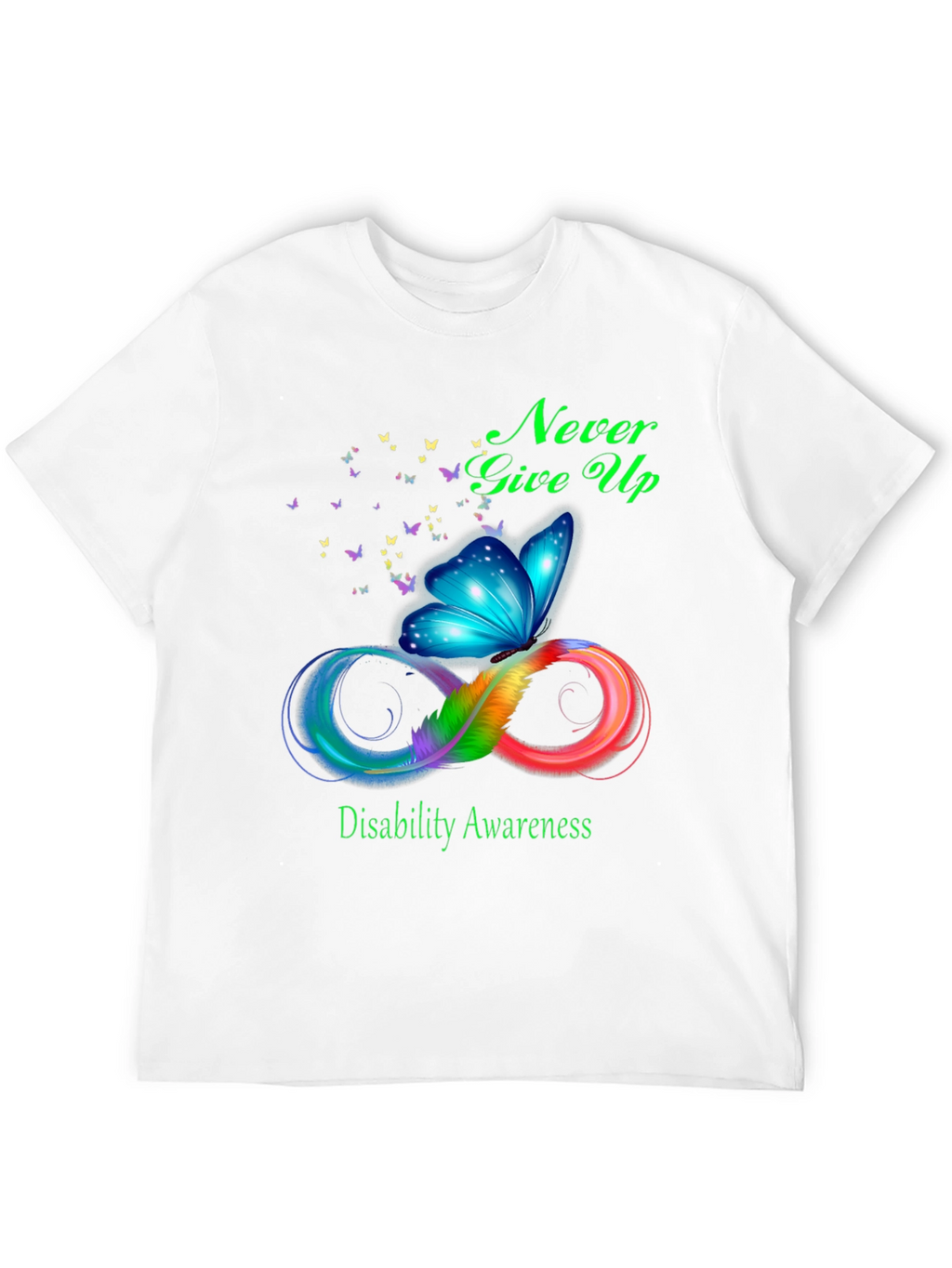 Disability Awareness Butterfly Infinity T-Shirt