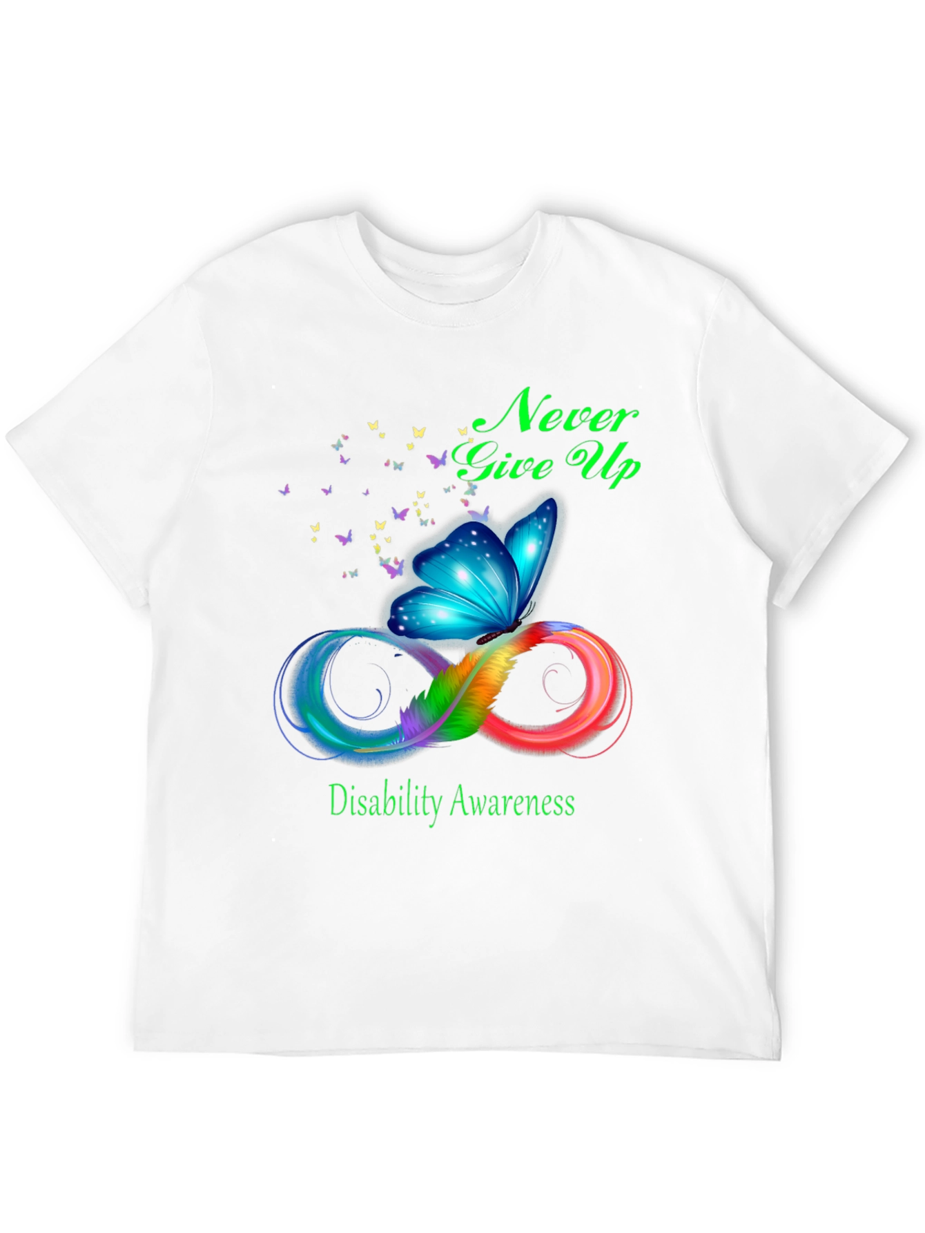 Disability Awareness Butterfly Infinity T-Shirt