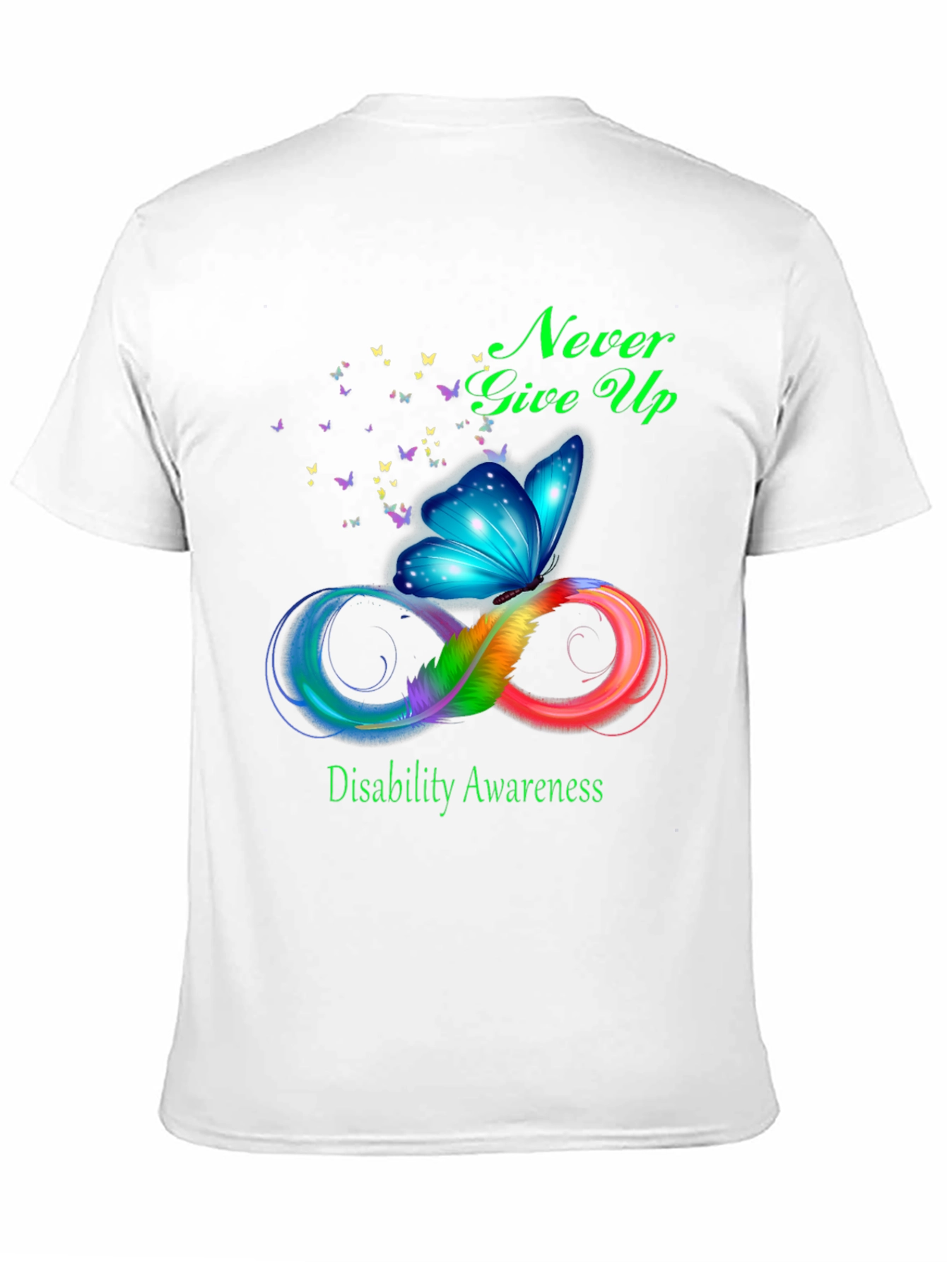 Disability Awareness Butterfly Infinity T-Shirt