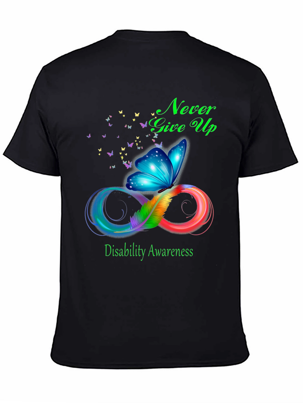 Disability Awareness Butterfly Infinity T-Shirt