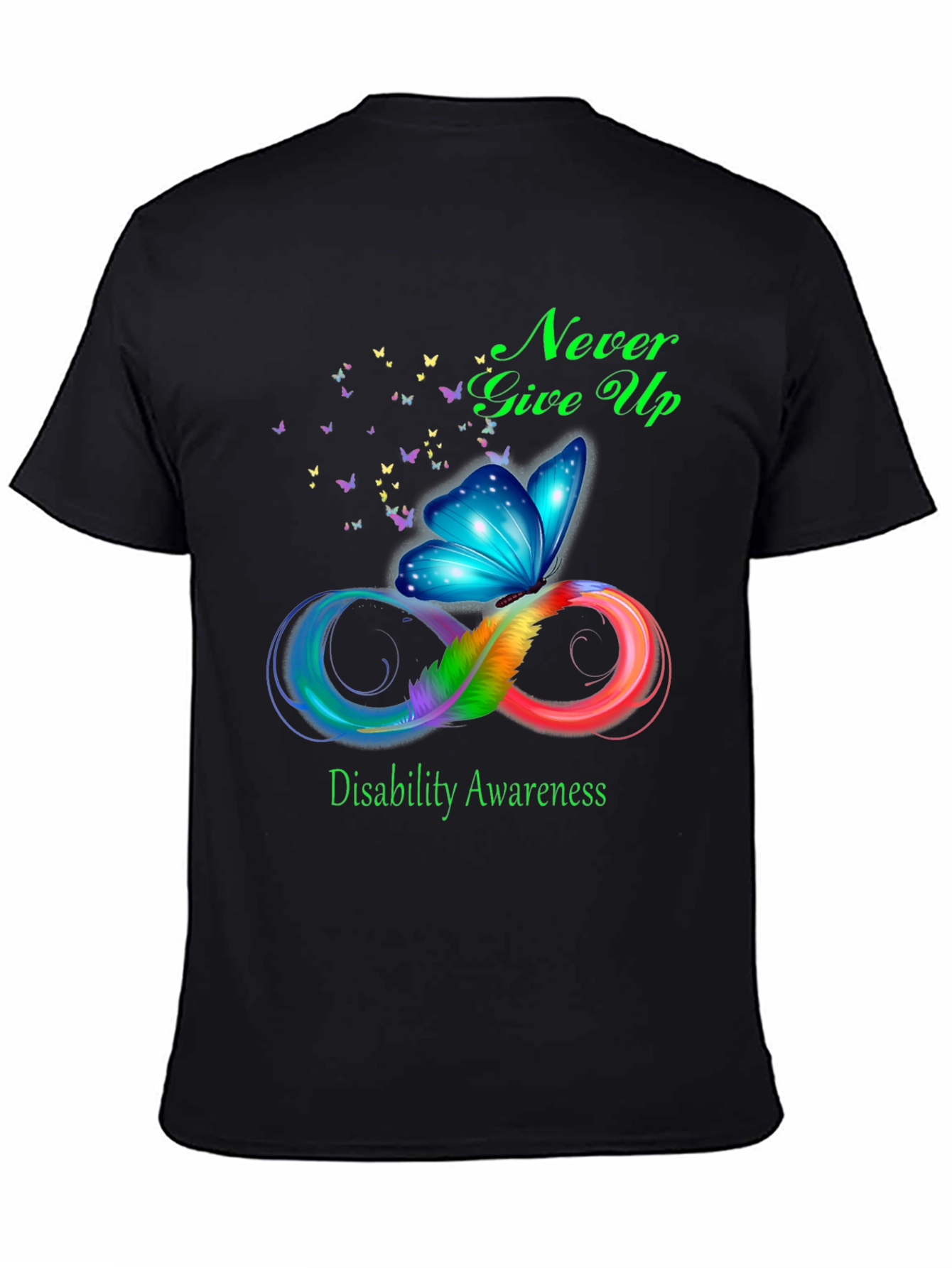 Disability Awareness Butterfly Infinity T-Shirt