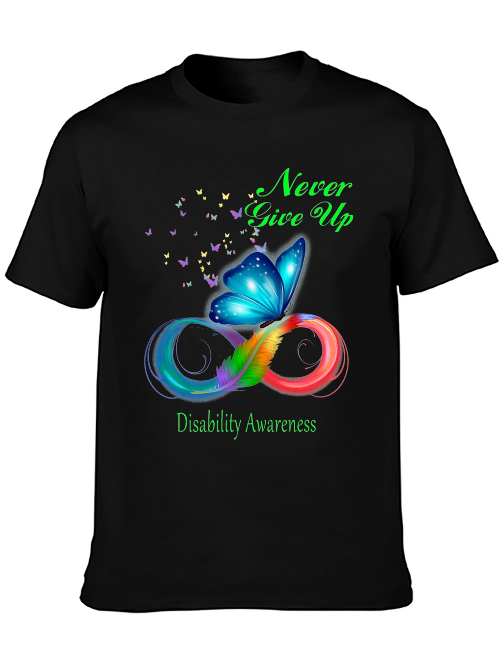 Disability Awareness Butterfly Infinity T-Shirt