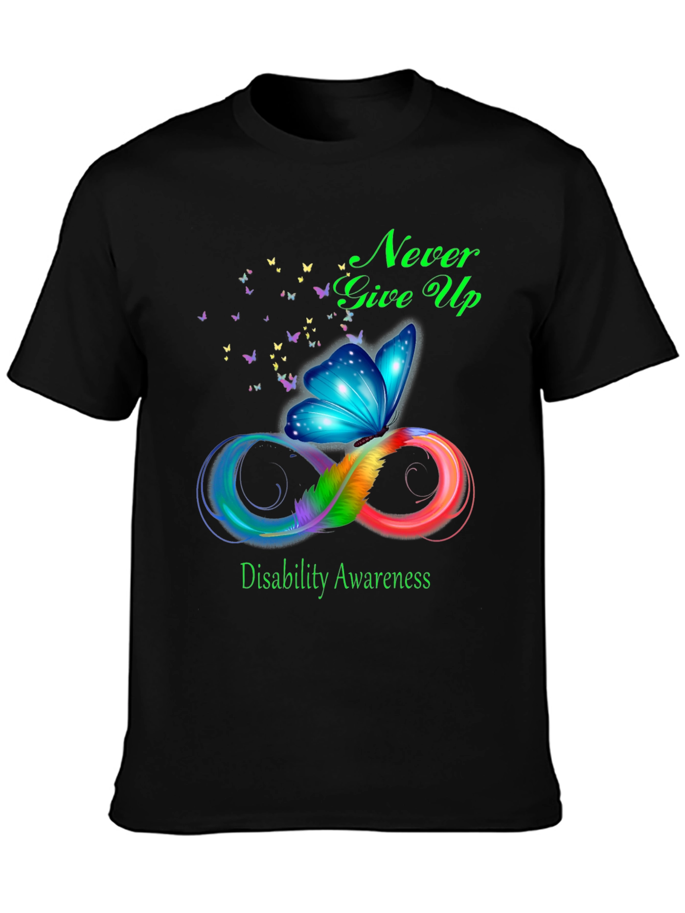 Disability Awareness Butterfly Infinity T-Shirt