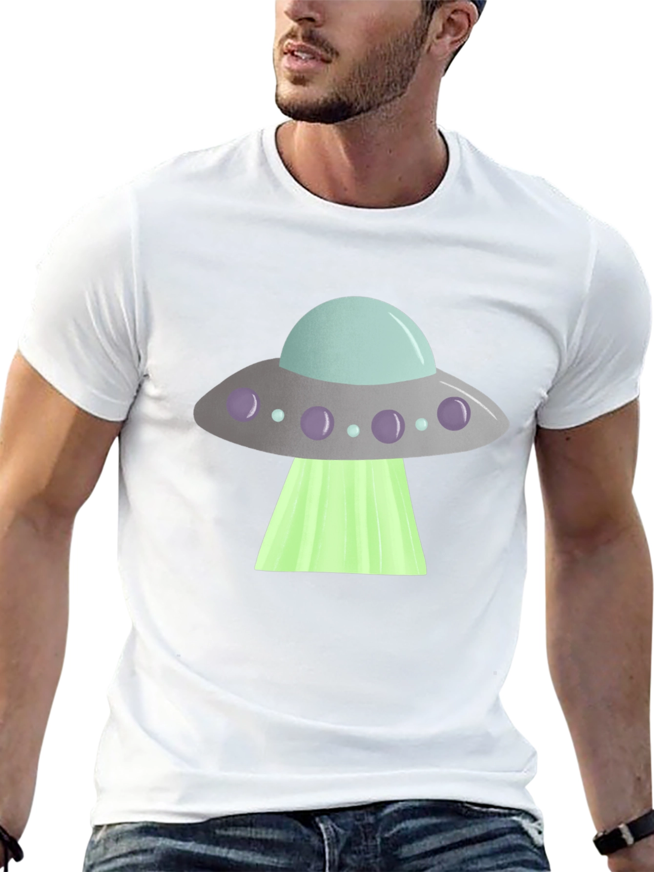 UFO Graphic T-Shirt - Beam Me Up!