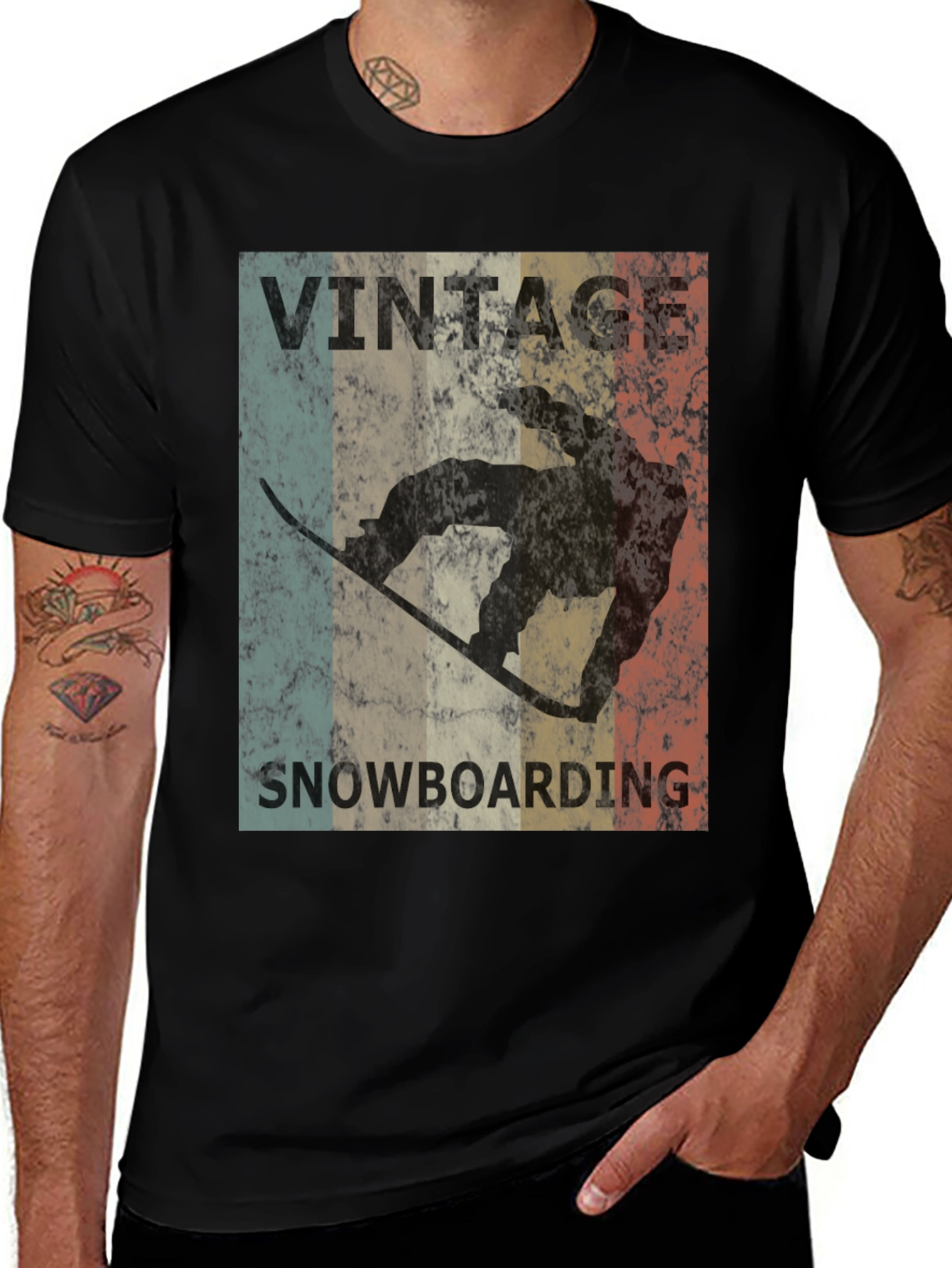 Vintage Snowboarding T-Shirt