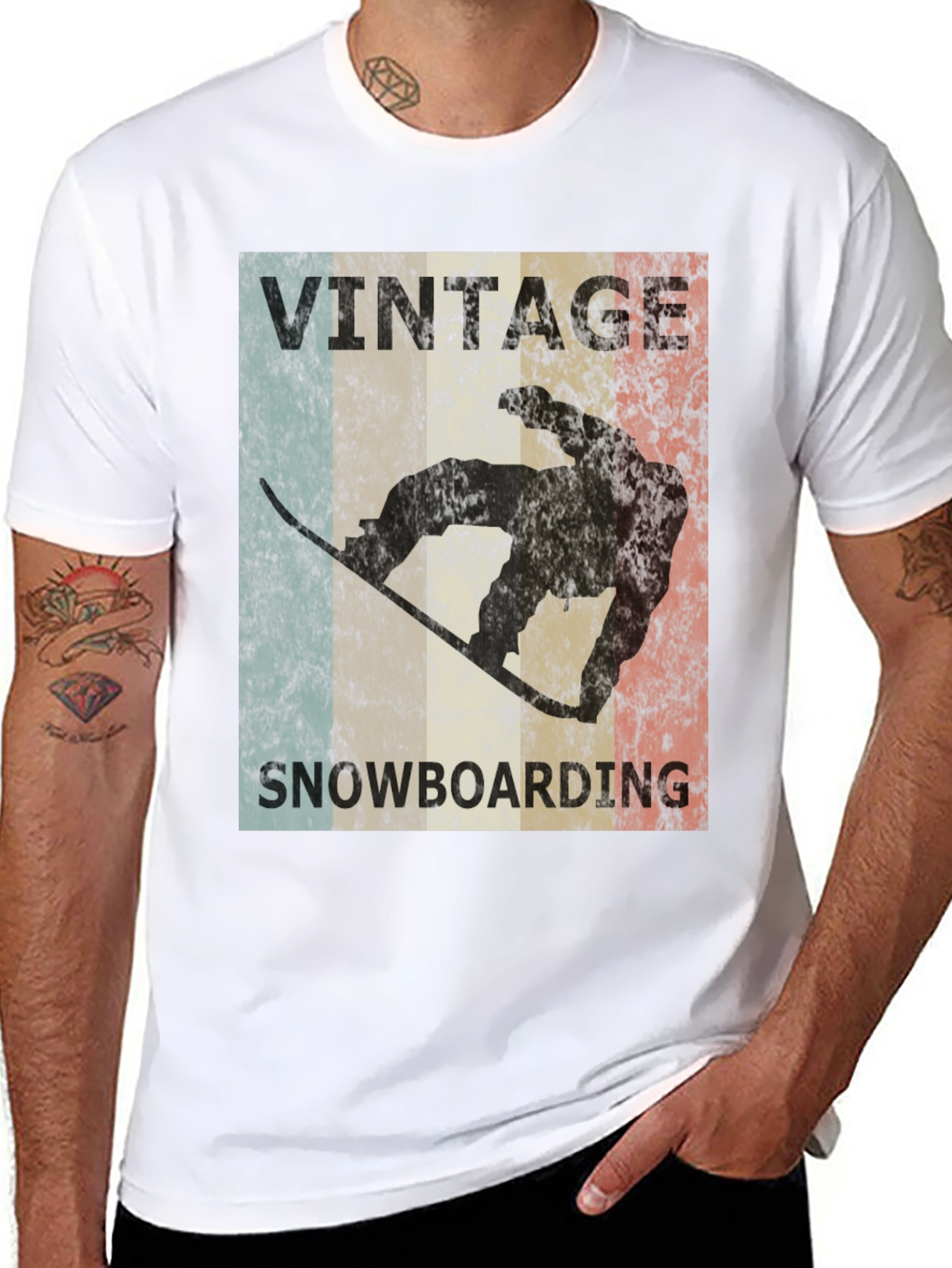 Vintage Snowboarding T-Shirt
