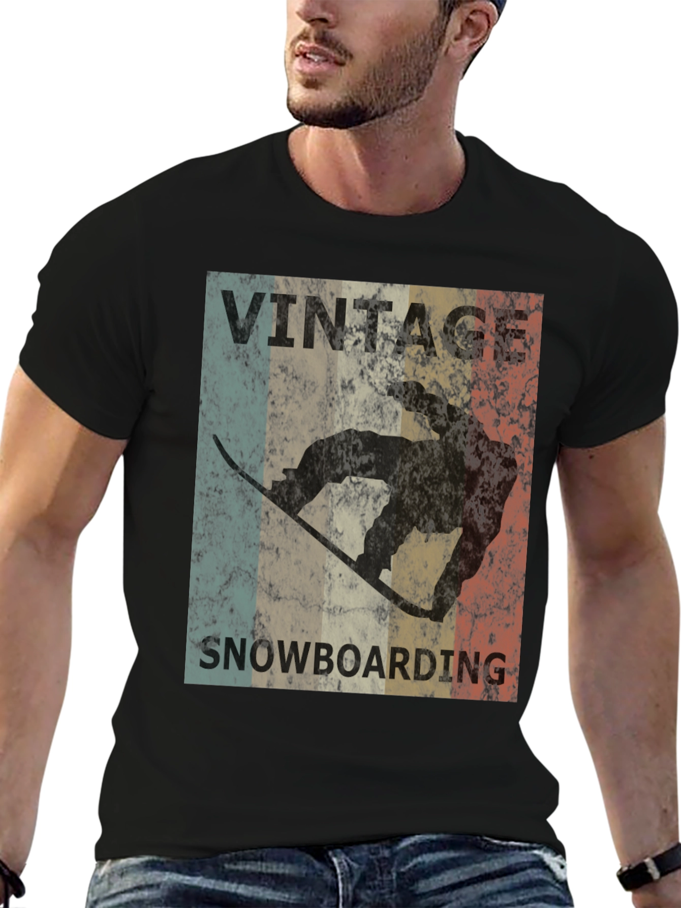 Vintage Snowboarding T-Shirt
