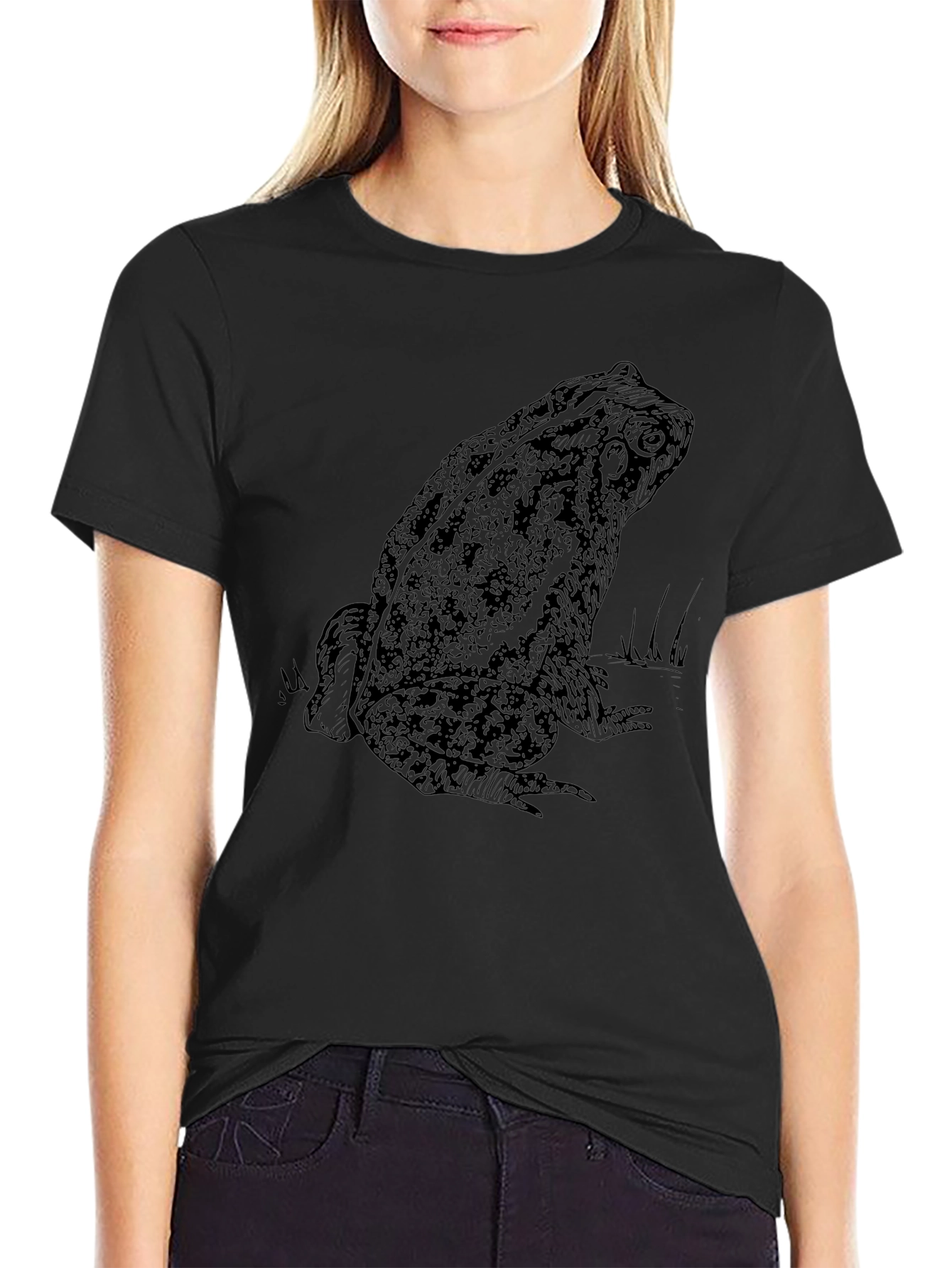 Toad Graphic Tee - Unisex Black T-Shirt