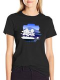 Nature Scene Graphic Black T-Shirt