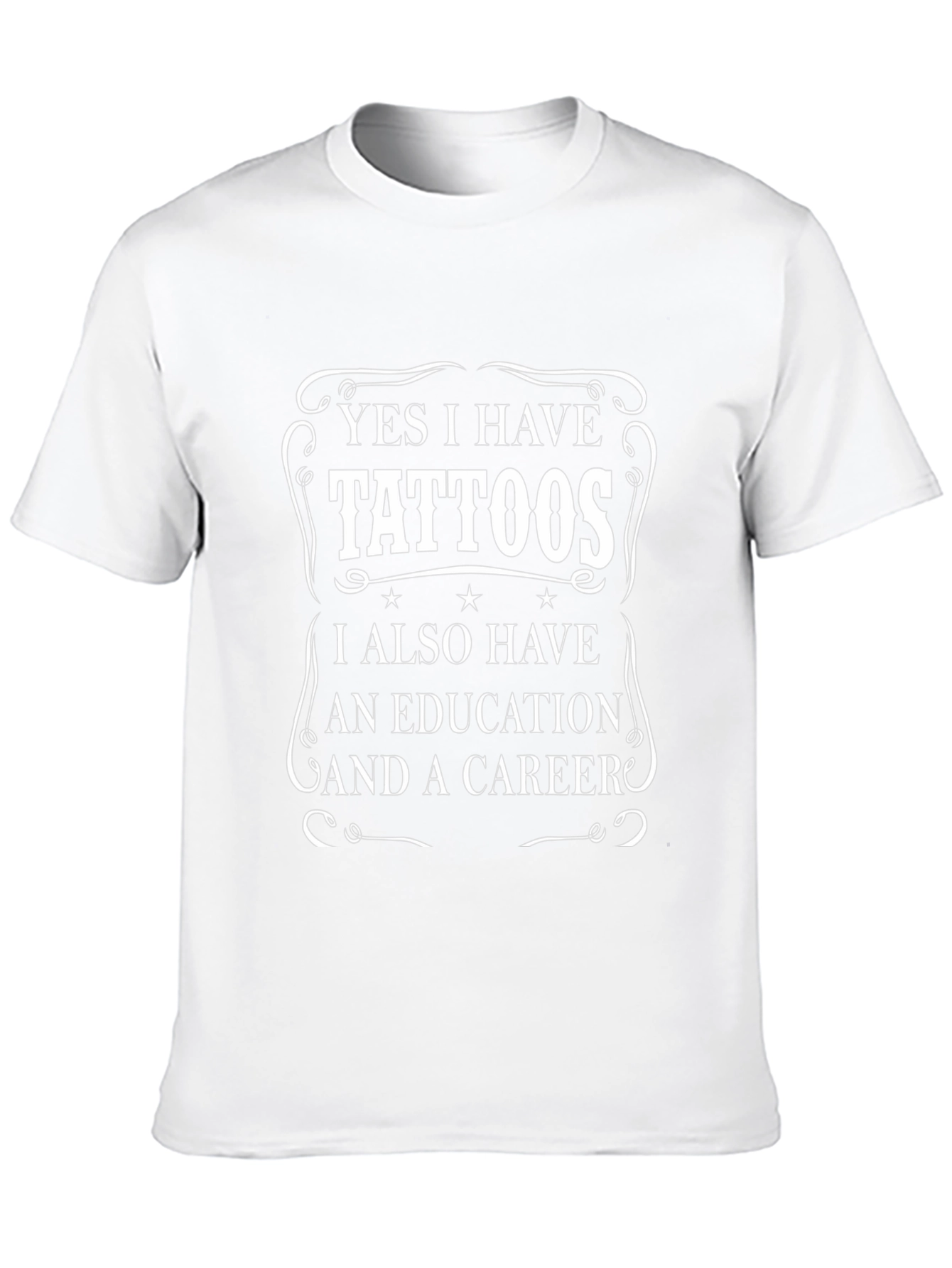 Tattoos Education Career T-Shirt - Black