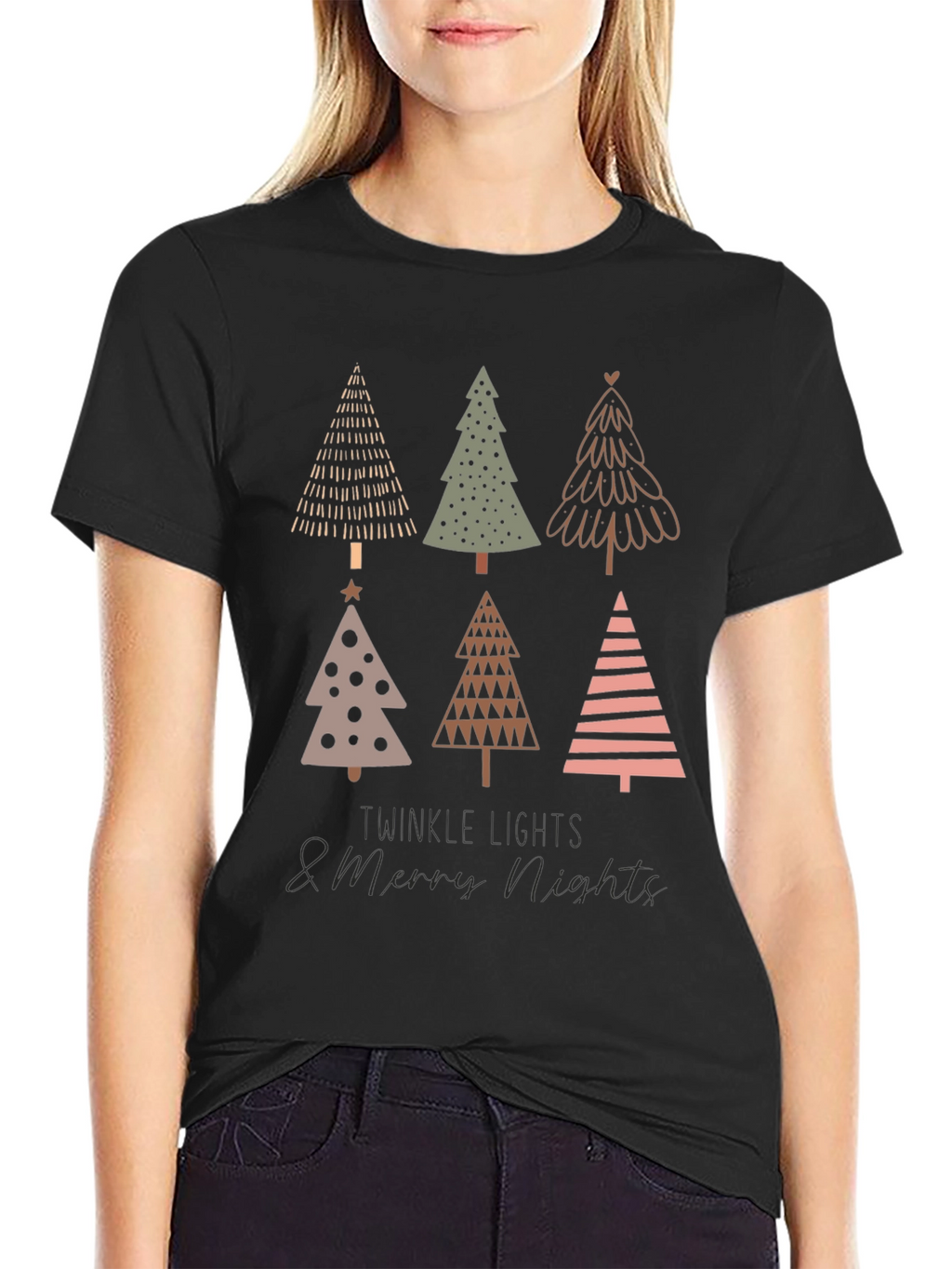 Christmas Tree Graphic Tee - Holiday Style