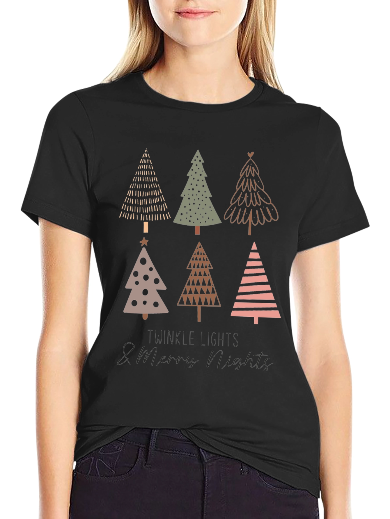 Christmas Tree Graphic Tee - Holiday Style