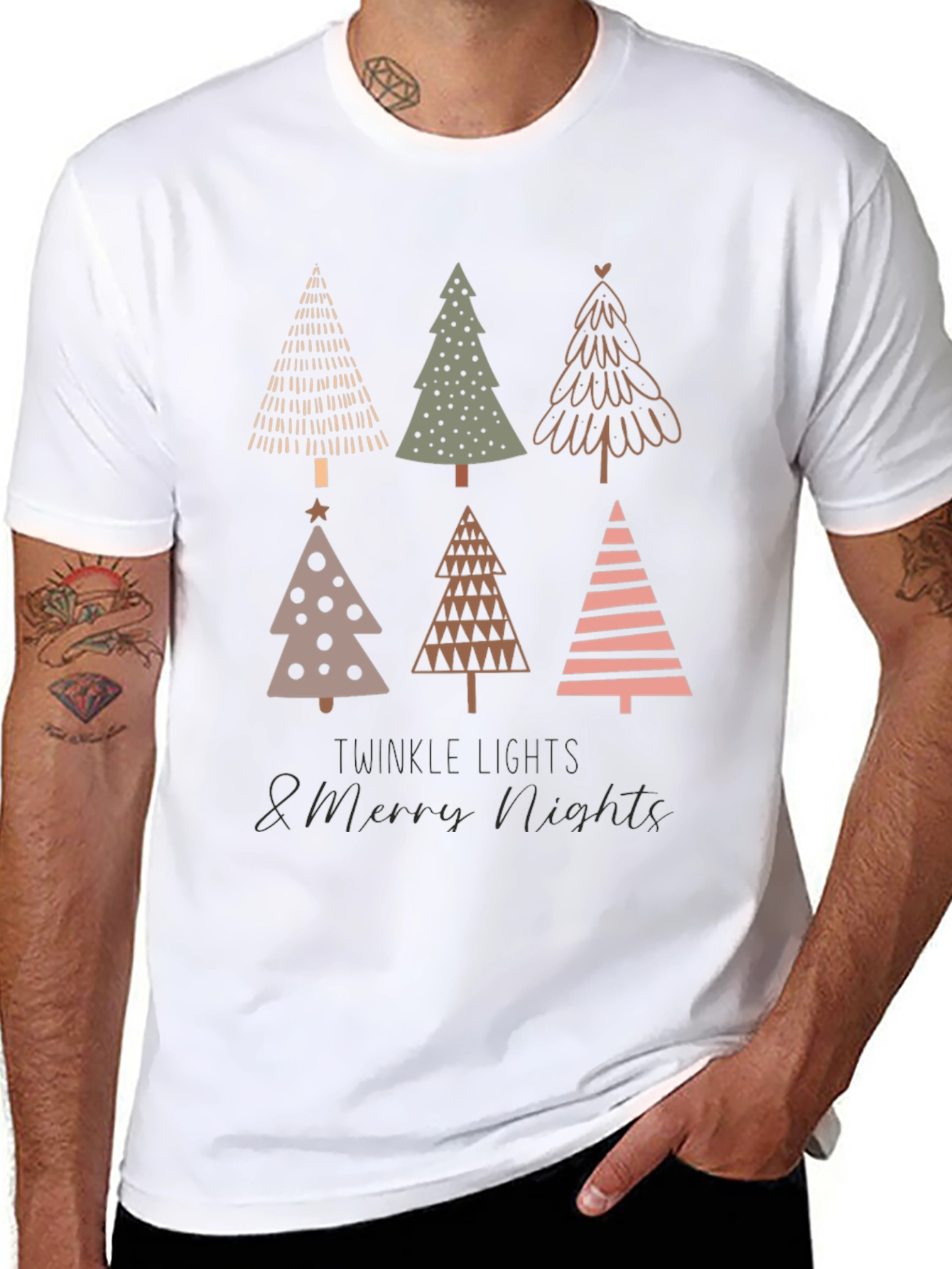 Christmas Tree Graphic Tee - Holiday Style