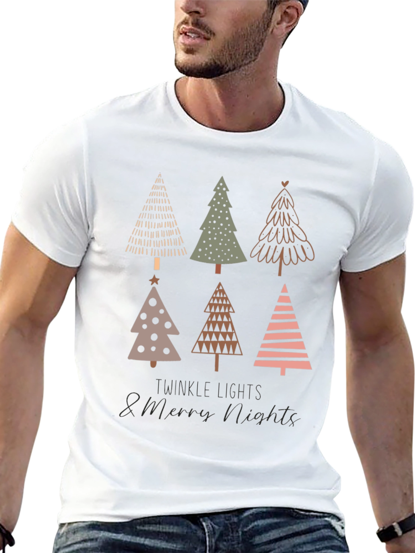 Christmas Tree Graphic Tee - Holiday Style