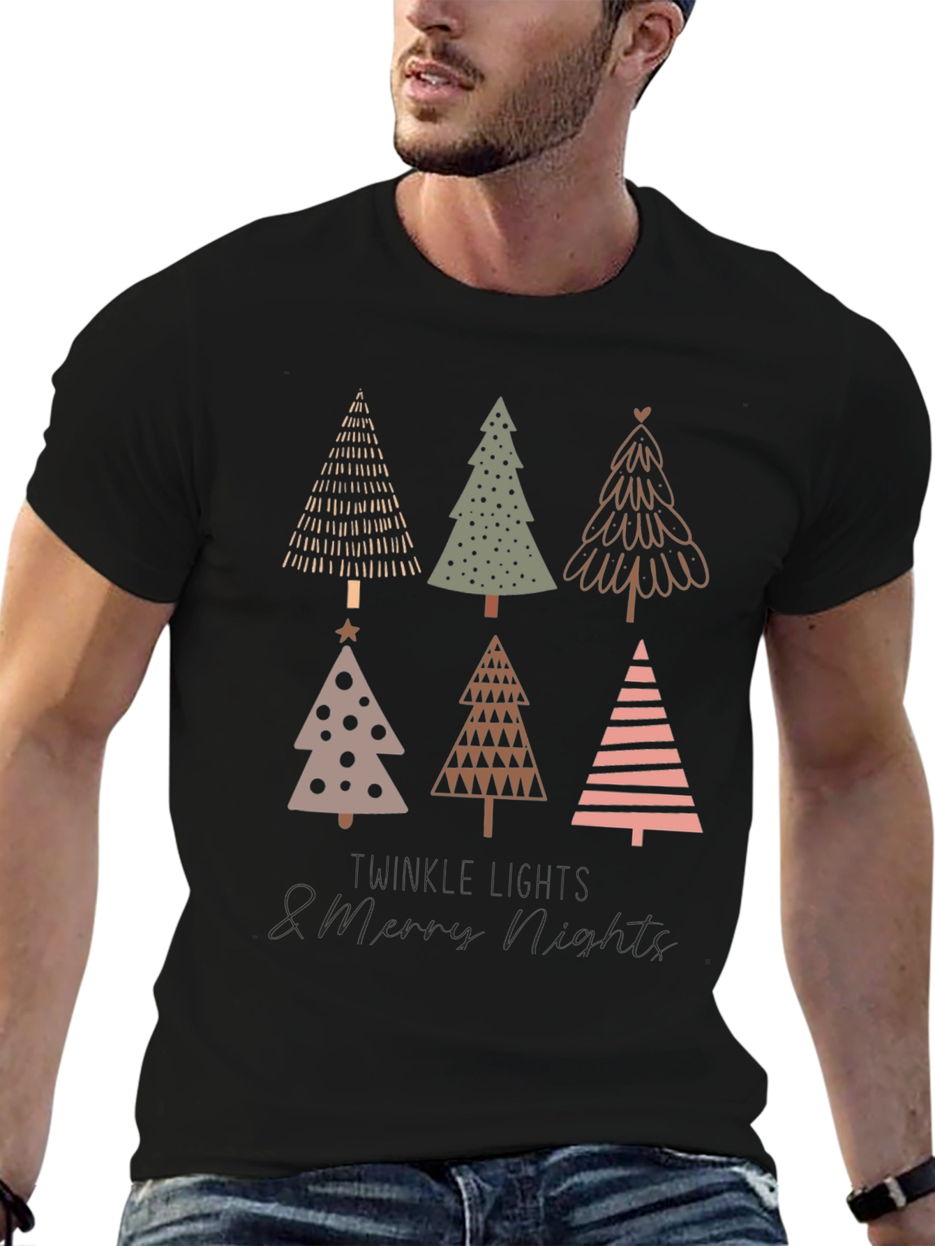 Christmas Tree Graphic Tee - Holiday Style