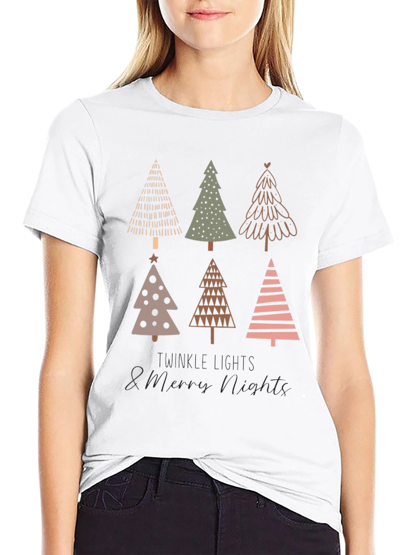 Christmas Tree Graphic Tee - Holiday Style