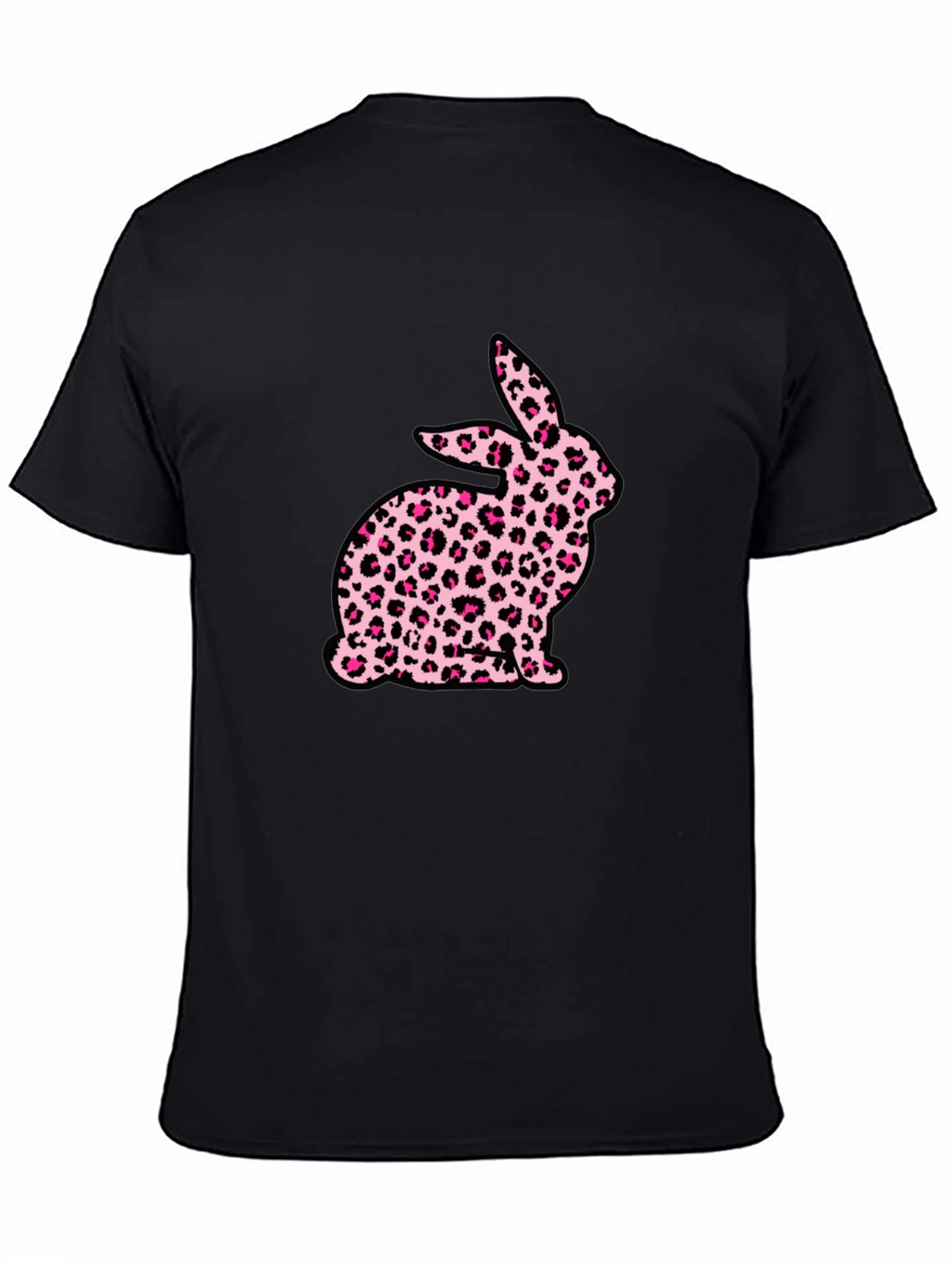 Leopard Print Bunny Graphic T-Shirt