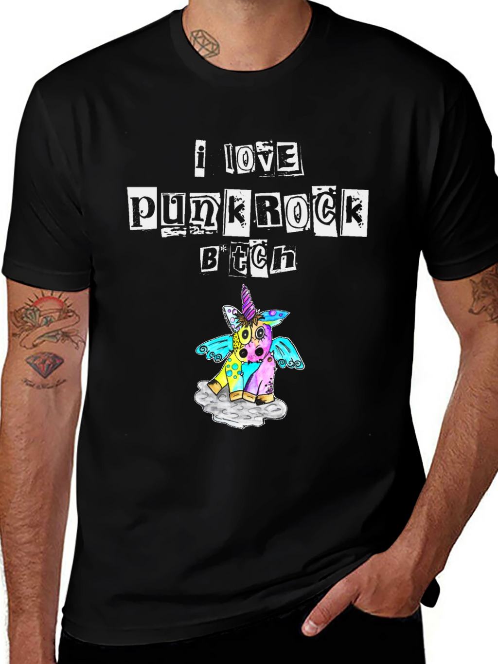 I Love Punk Rock Graphic Tee