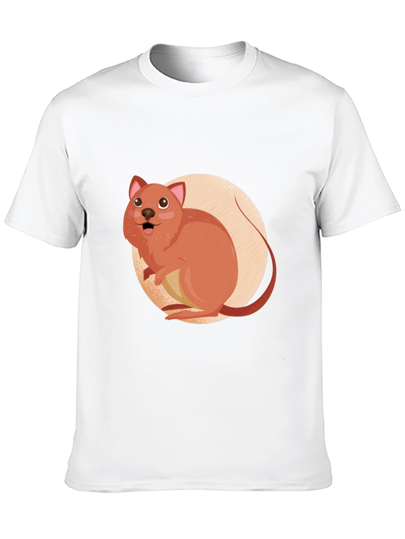 Cute Quokka T-Shirt - Black Cotton Tee