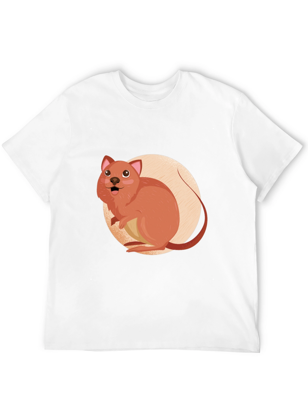 Cute Quokka T-Shirt - Black Cotton Tee