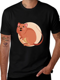 Cute Quokka T-Shirt - Black Cotton Tee