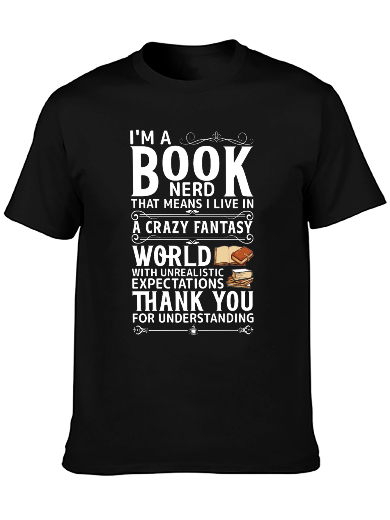 Book Nerd T-Shirt: Fantasy World Tee