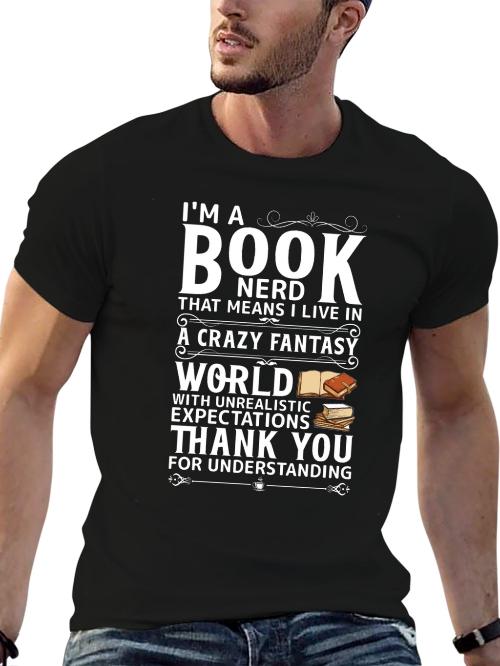 Book Nerd T-Shirt: Fantasy World Tee
