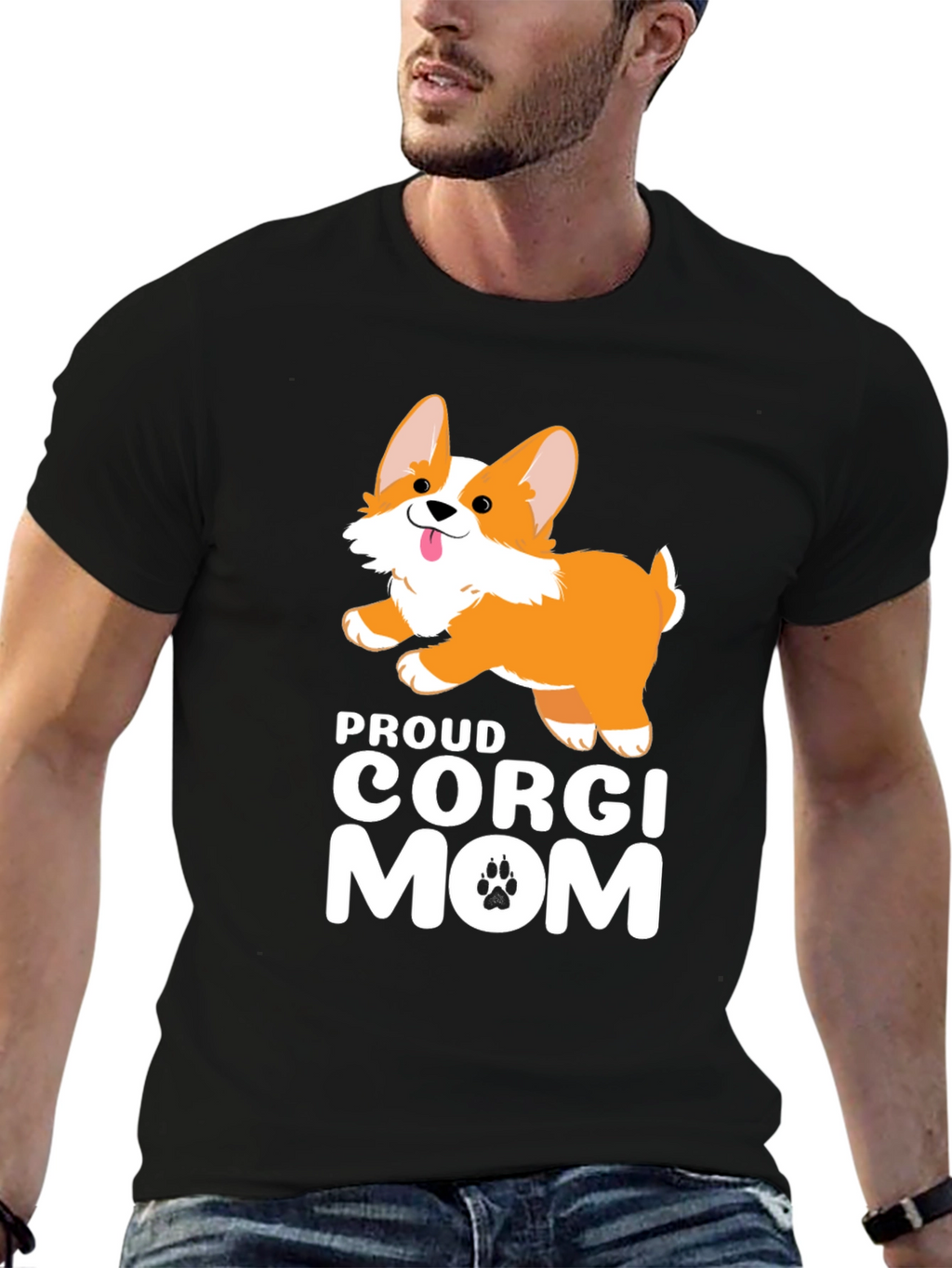 Proud Corgi Mom Graphic Tee