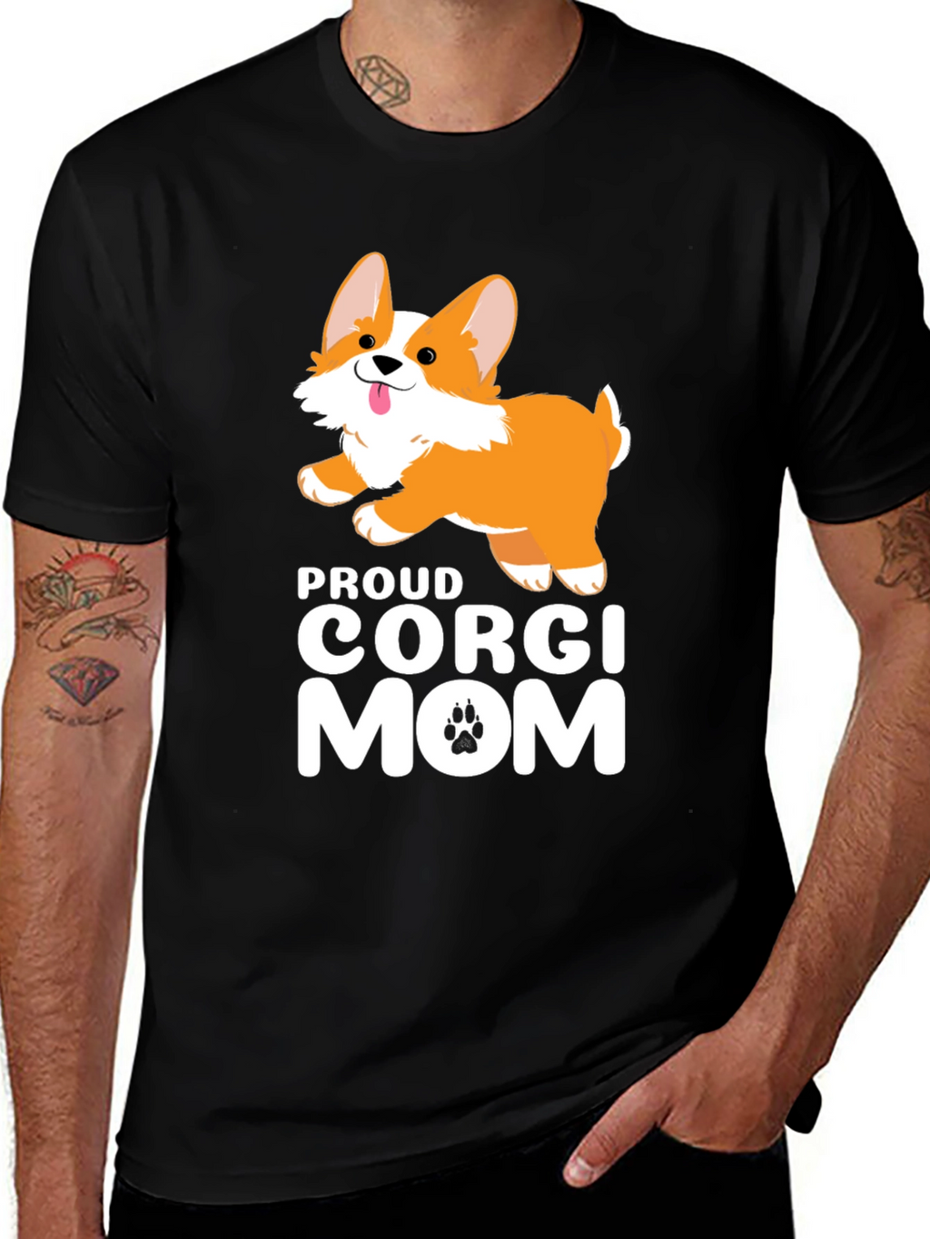 Proud Corgi Mom Graphic Tee