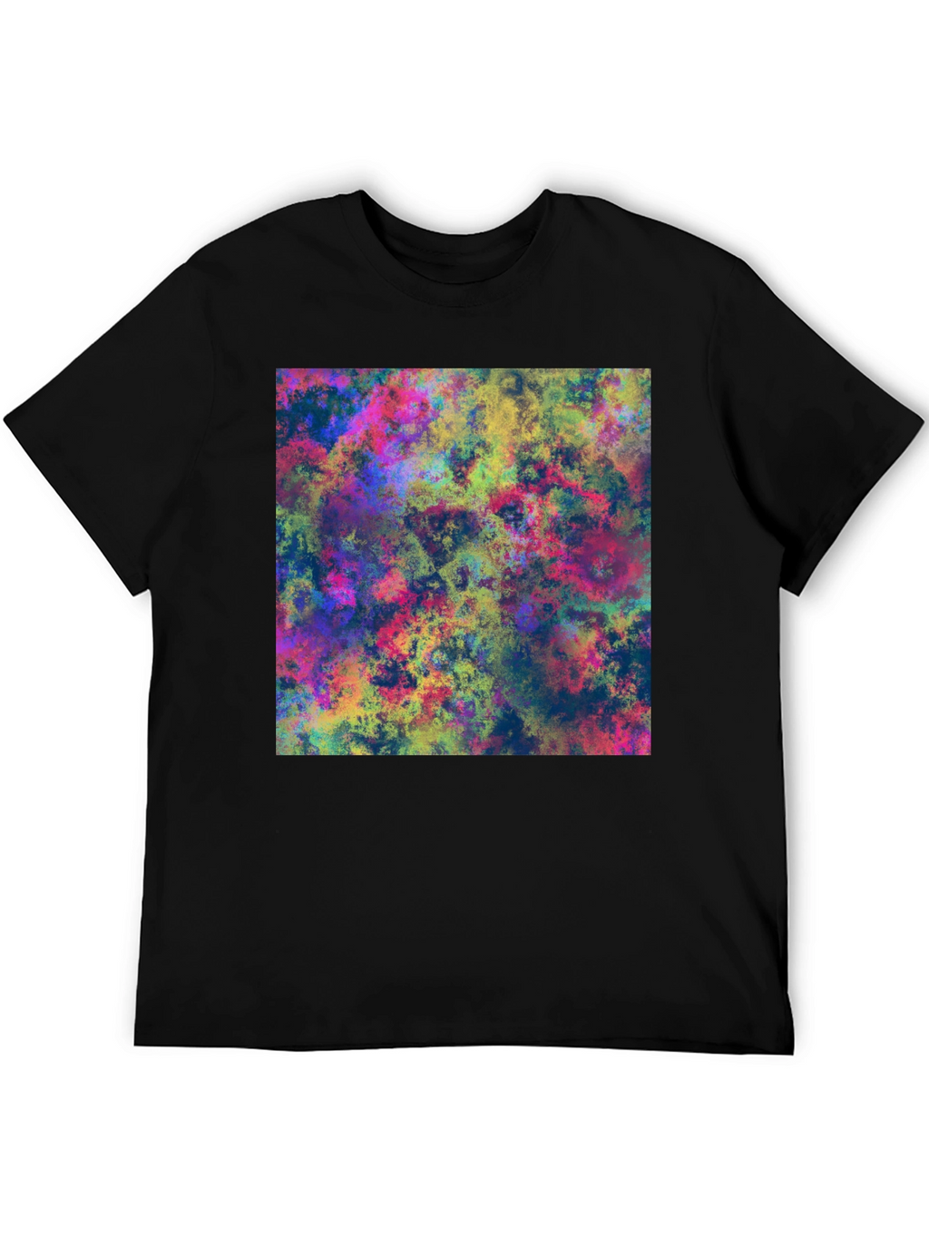 Abstract Art Print Black T-Shirt