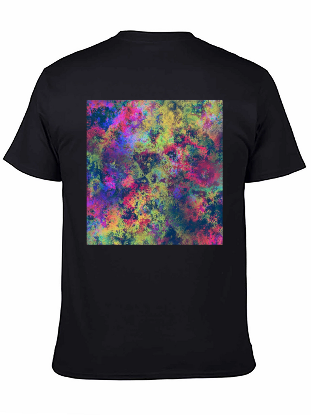 Abstract Art Print Black T-Shirt