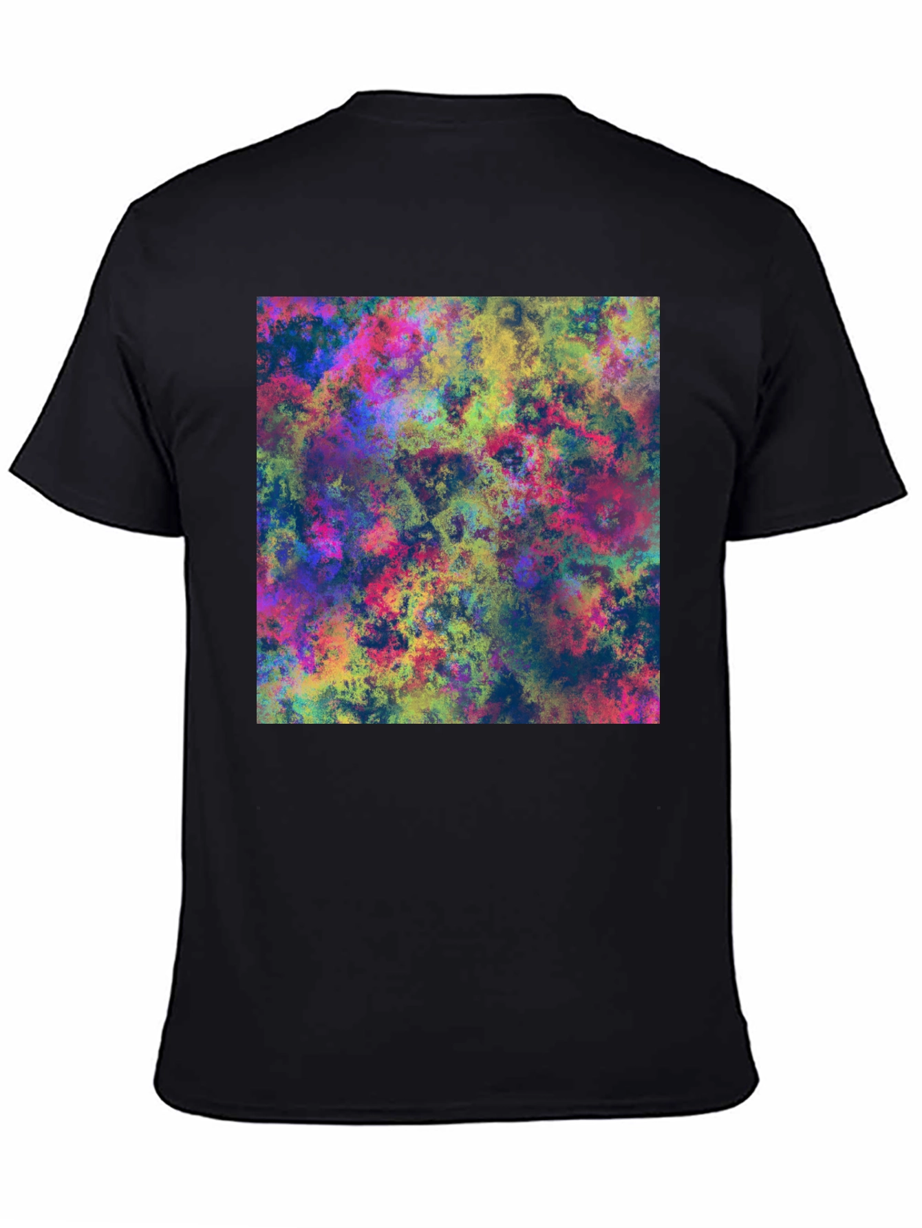 Abstract Art Print Black T-Shirt