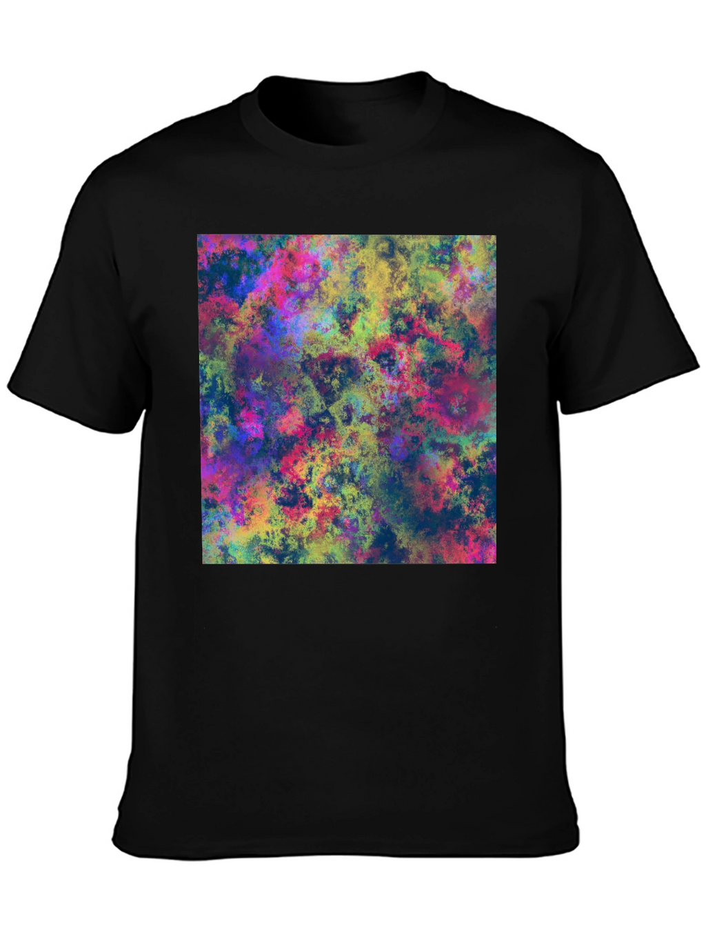 Abstract Art Print Black T-Shirt