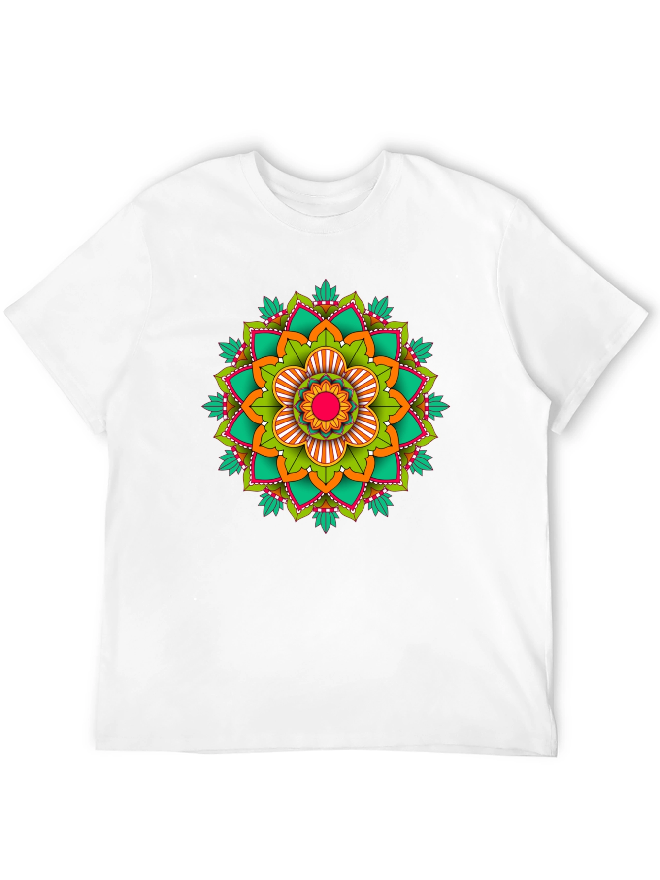 Mandala Graphic Print Black T-Shirt