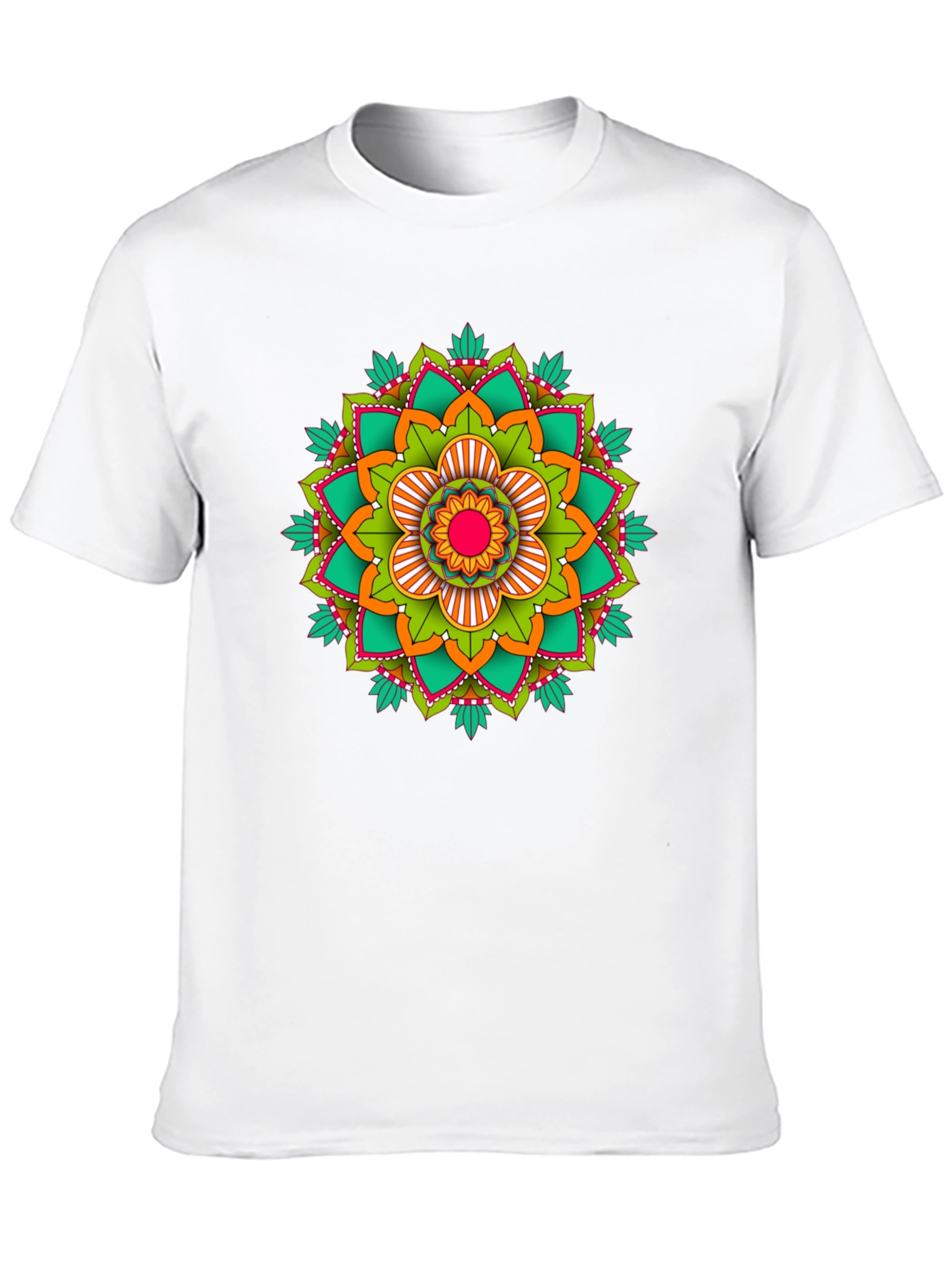 Mandala Graphic Print Black T-Shirt