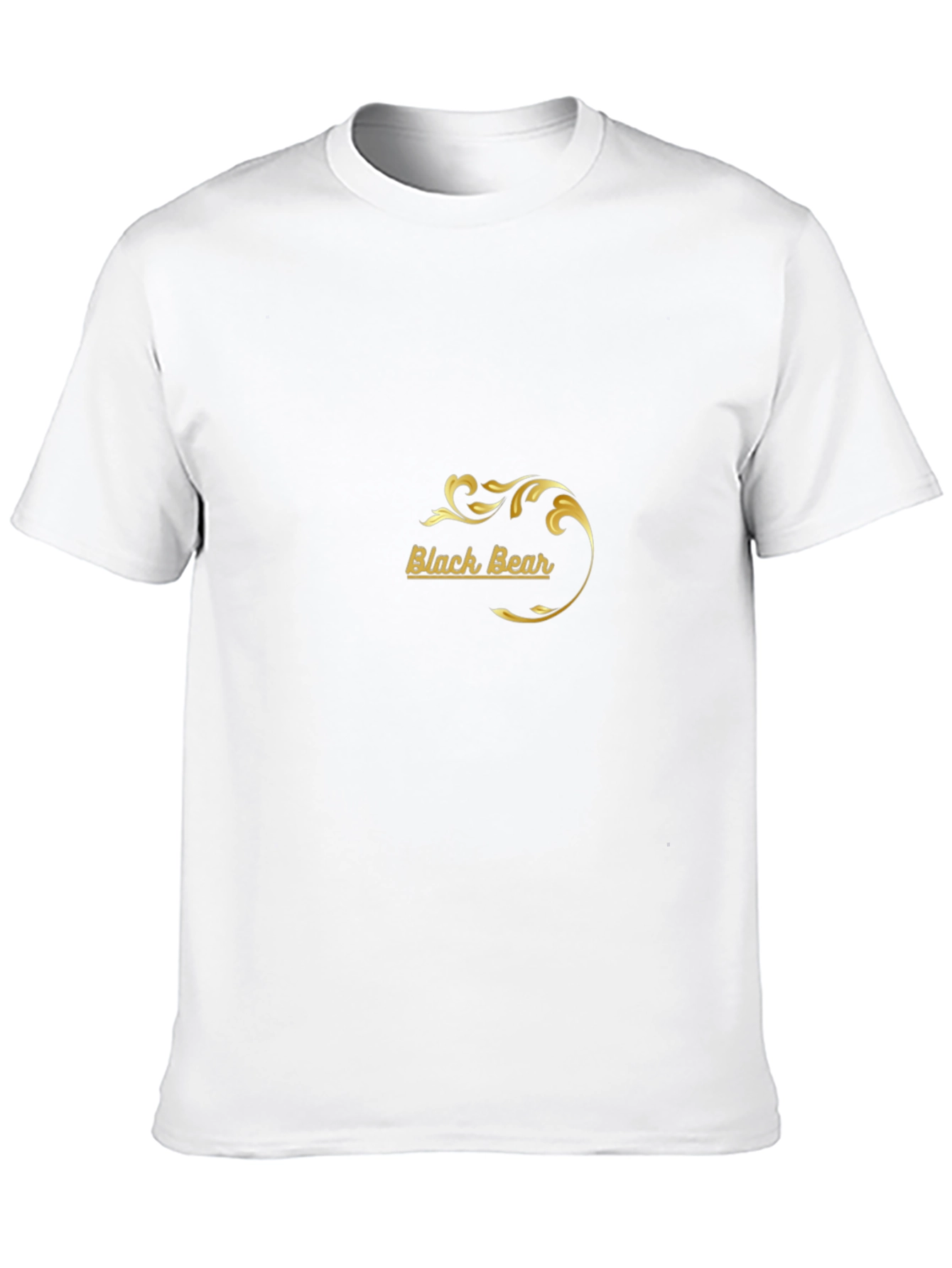Black Bear Graphic Print Crew Neck T-Shirt