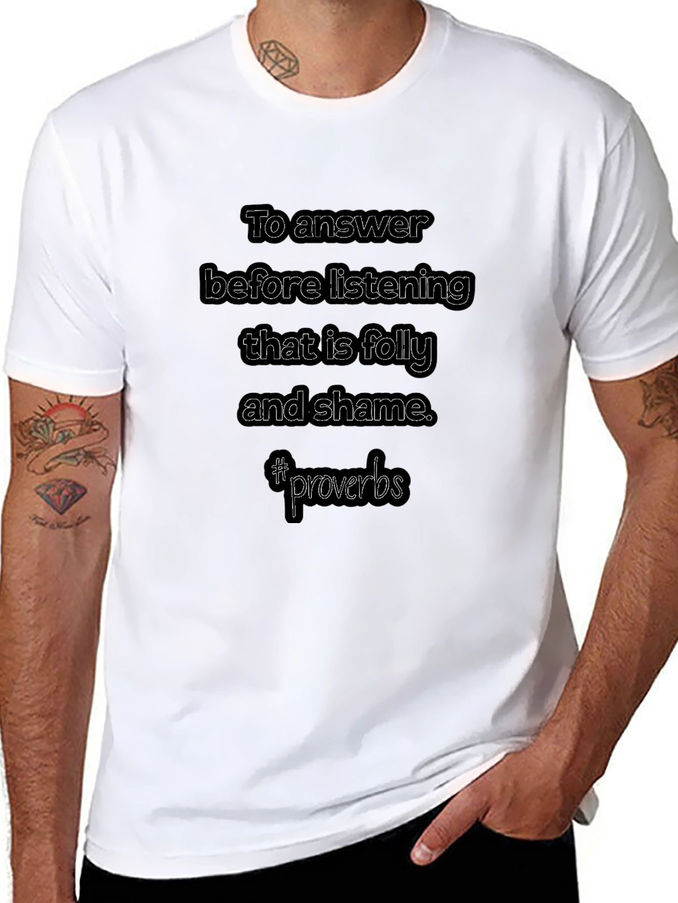 Mens To Answer Graphic T-Shirt