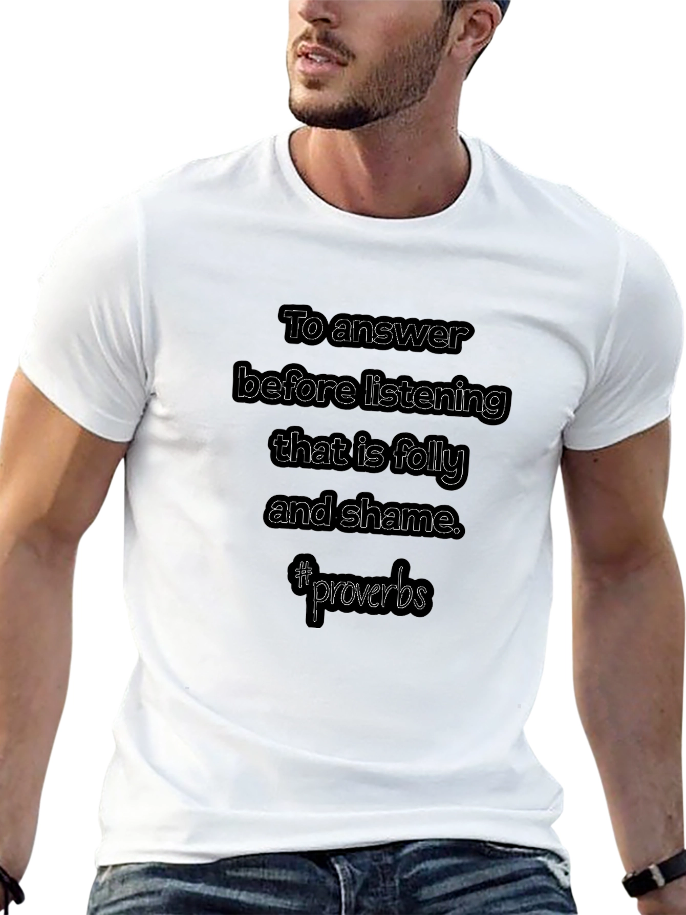 Mens To Answer Graphic T-Shirt