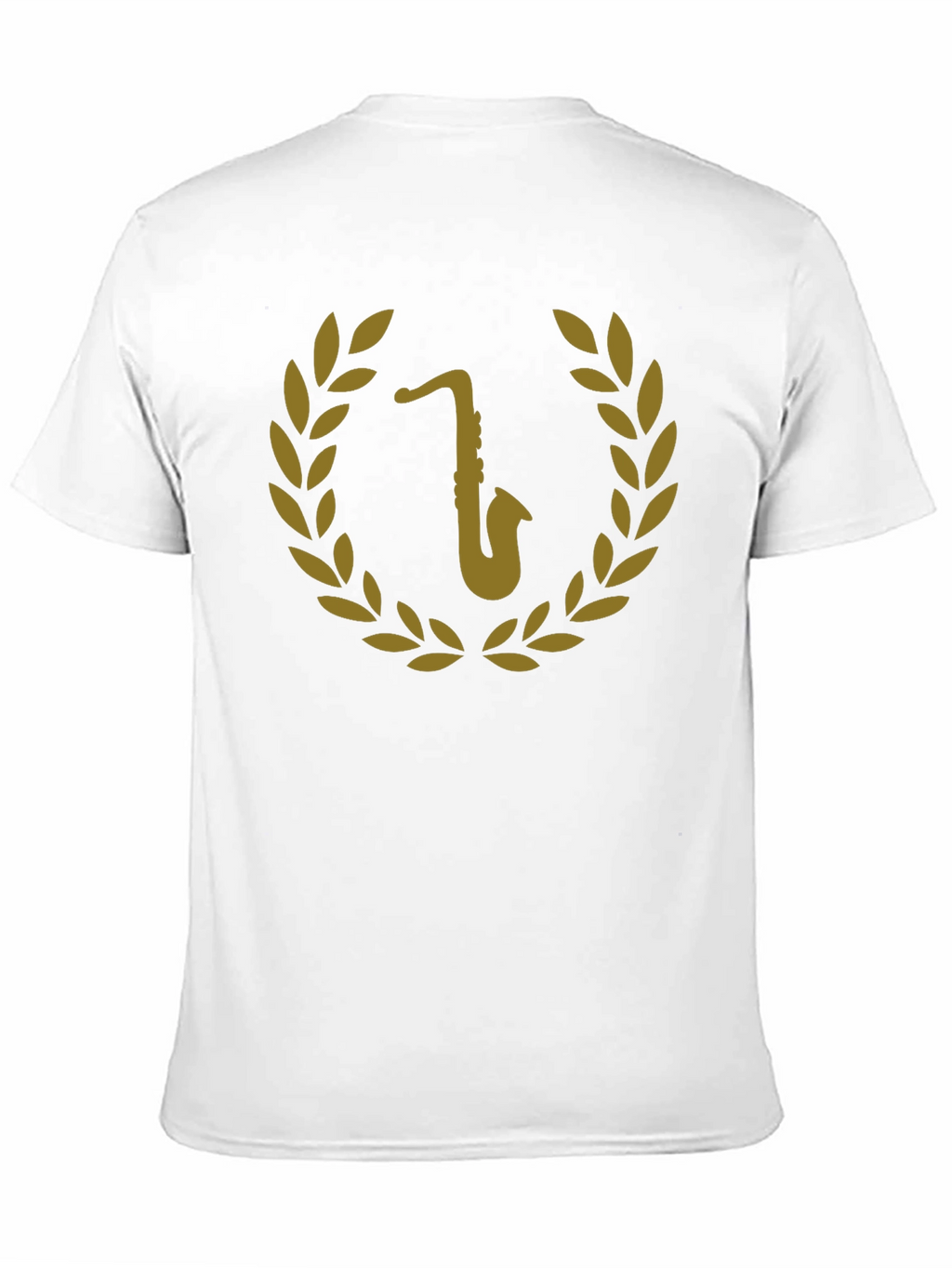 Saxophone Laurel Wreath Graphic Tee