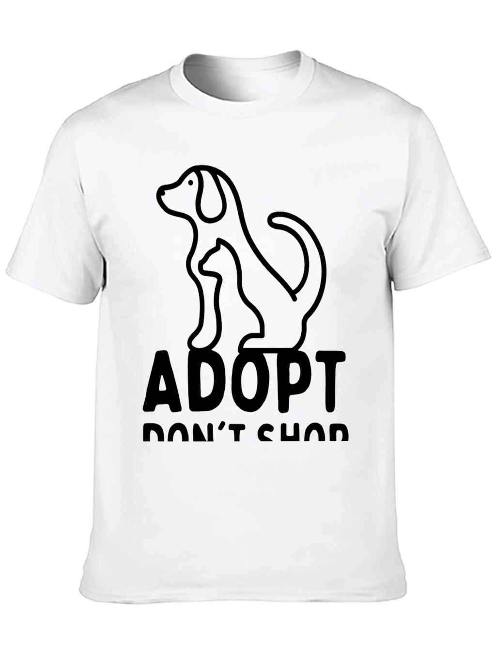 Adopt Dont Shop Graphic T-Shirt