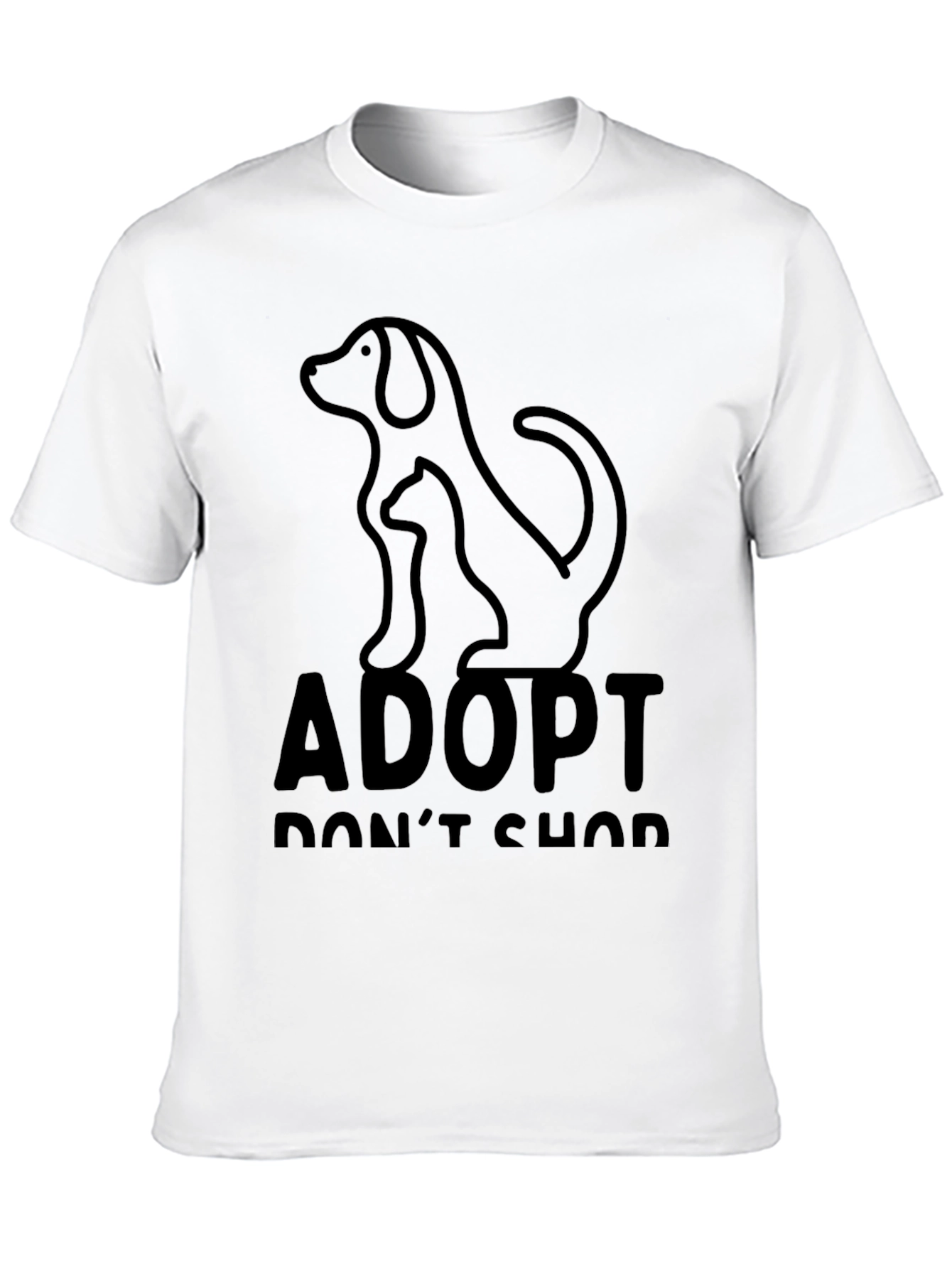 Adopt Dont Shop Graphic T-Shirt