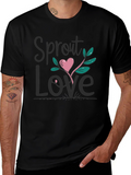 Sprout Love Black Graphic Tee
