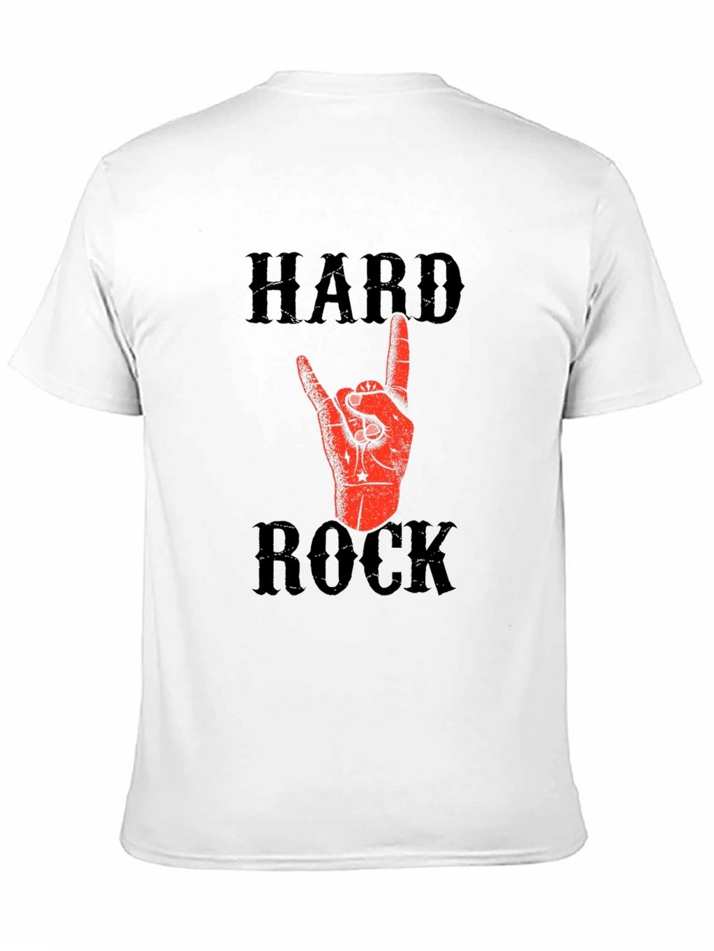 Hard Rock Graphic T-Shirt - Black Cotton Tee