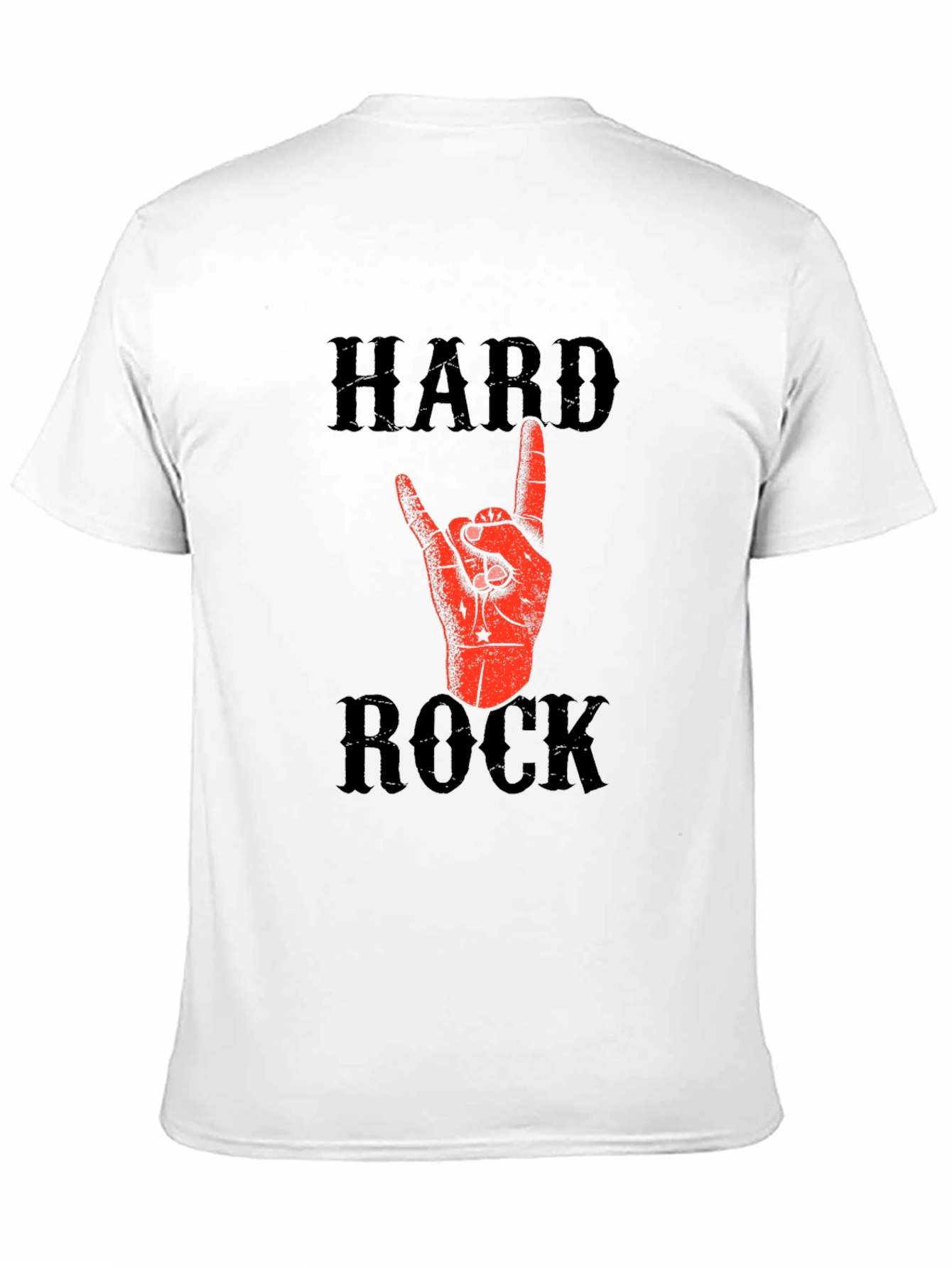 Hard Rock Graphic T-Shirt - Black Cotton Tee