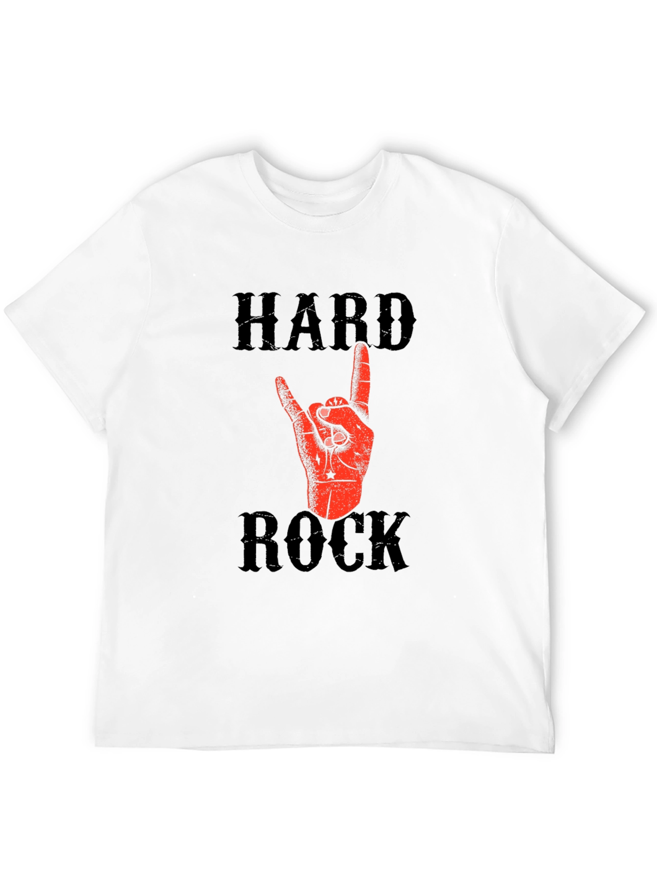 Hard Rock Graphic T-Shirt - Black Cotton Tee